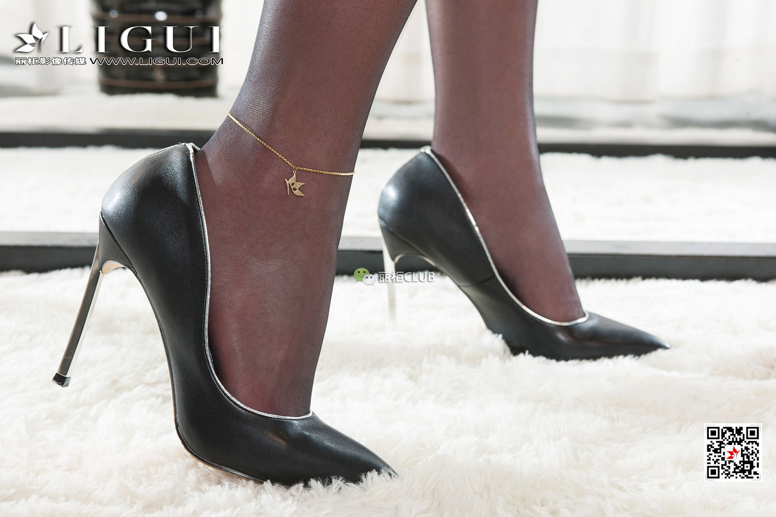 MODE Leg Model Xiaoxiao Black Silk OL Ligui