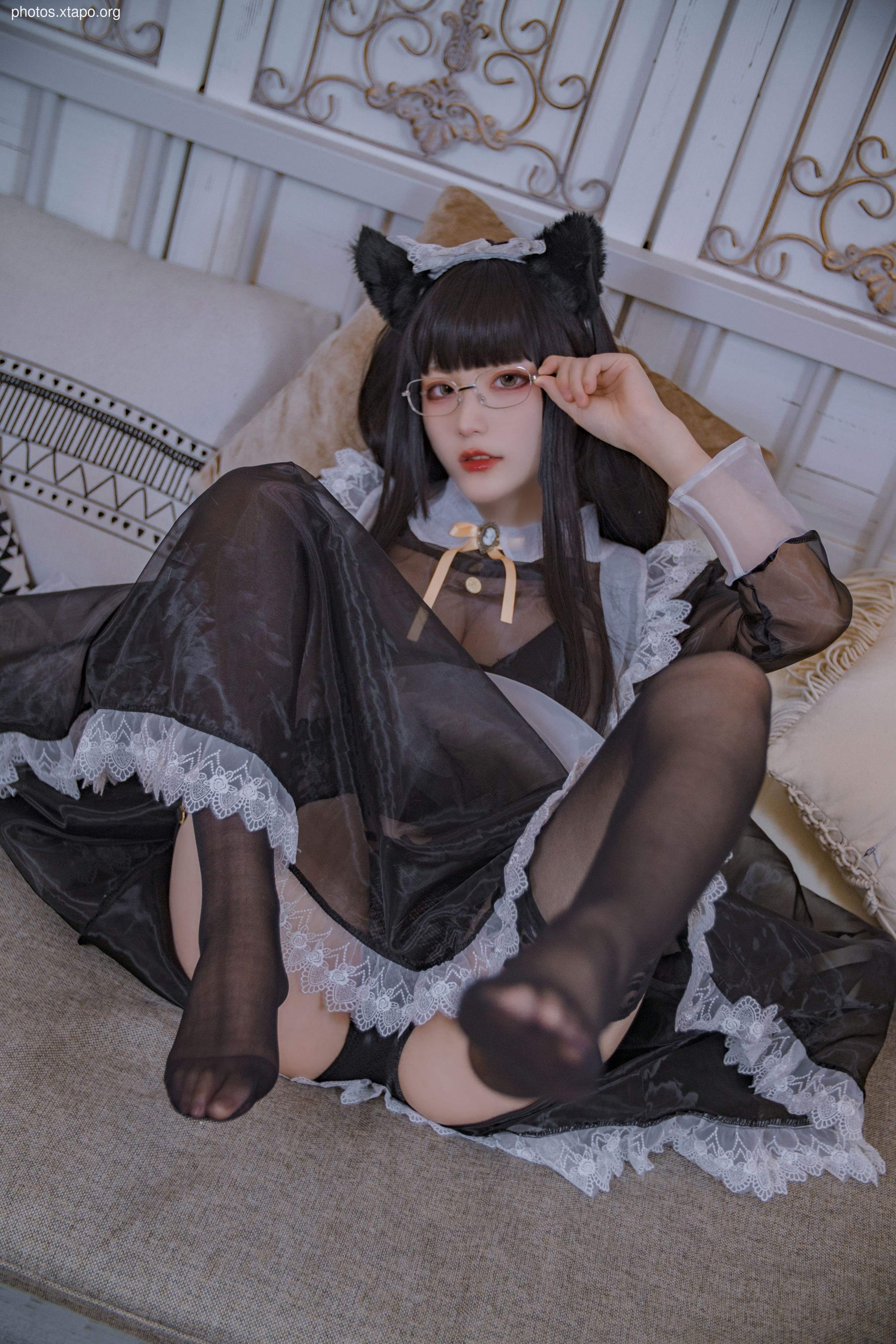 No.003 Black Transparent Maid 54P-598MB