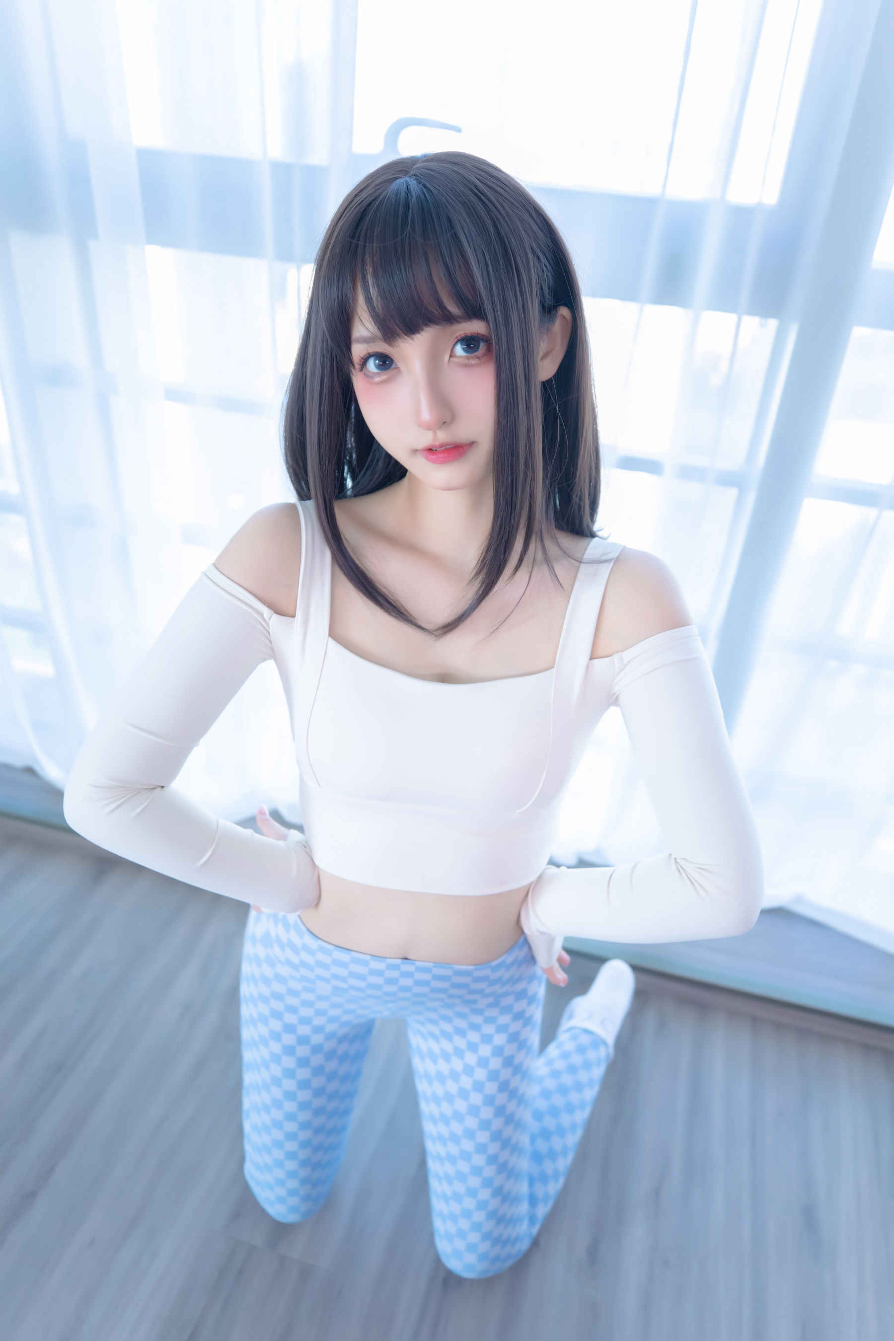 Welfare COS Lolita Shenli Banzhen Winter -Blue and White Grid