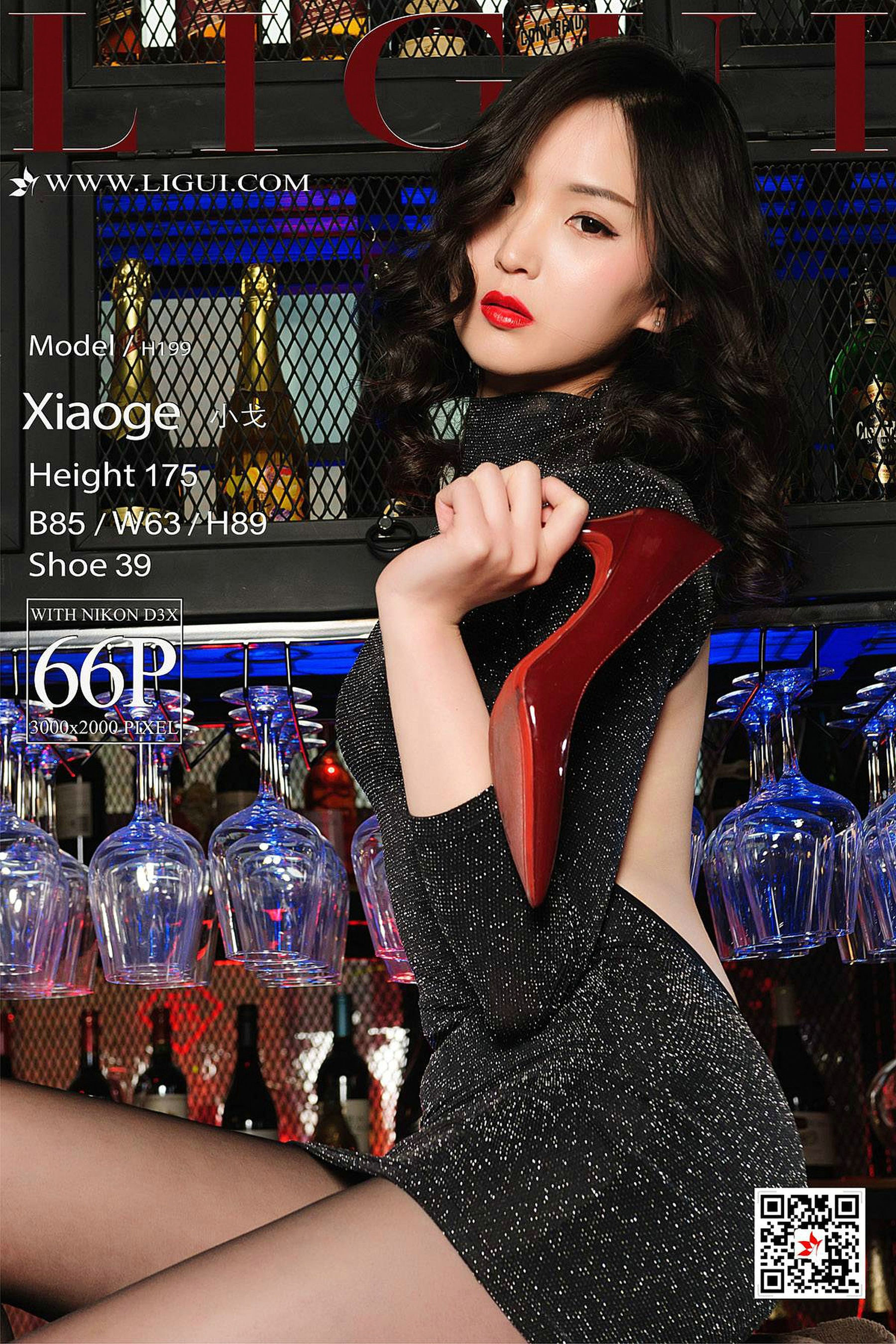 Leg Model Xiaoge Nightclub Black Silk Girl Ligui