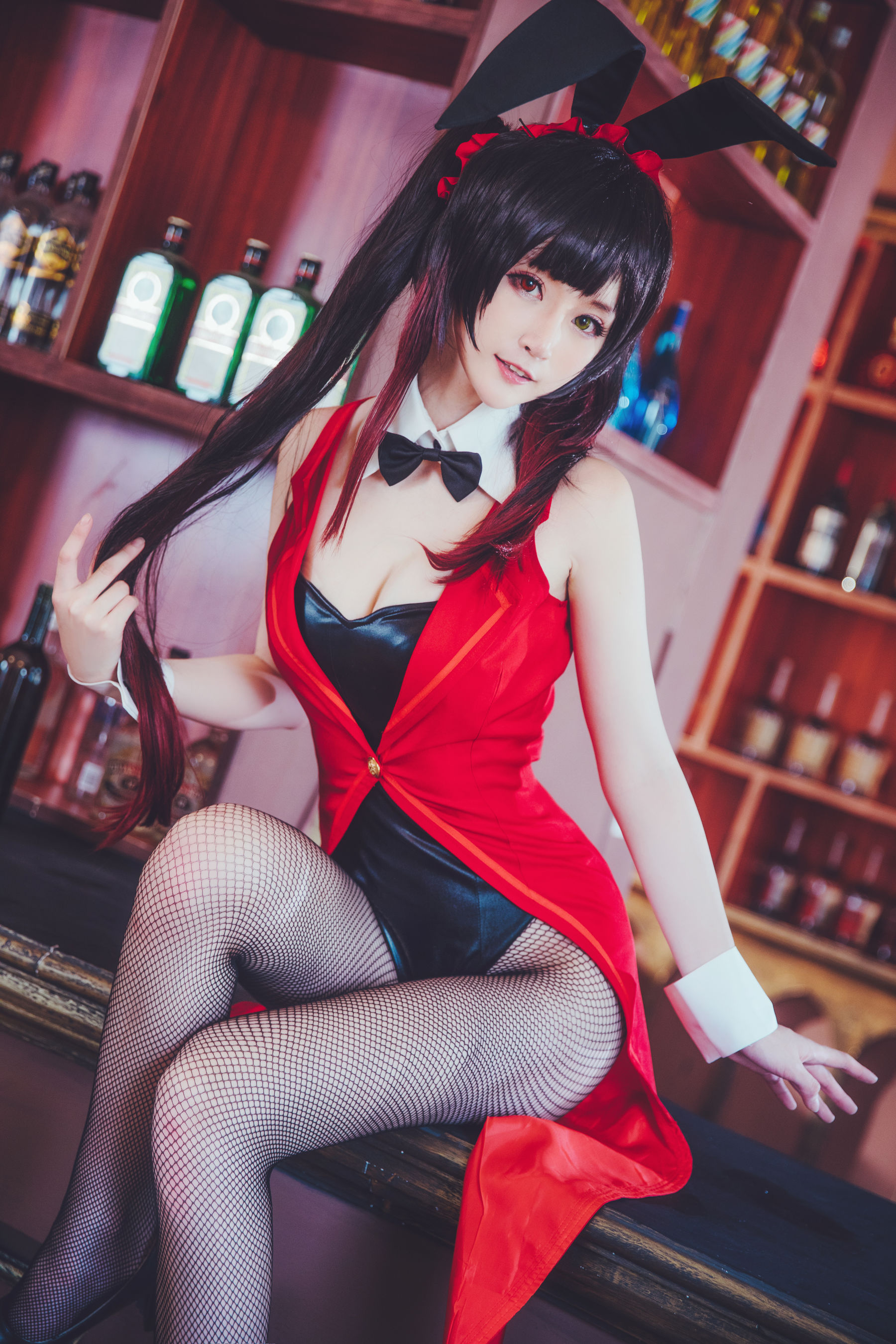 Meng pet blogger yui goldfish crazy three rabbit girls