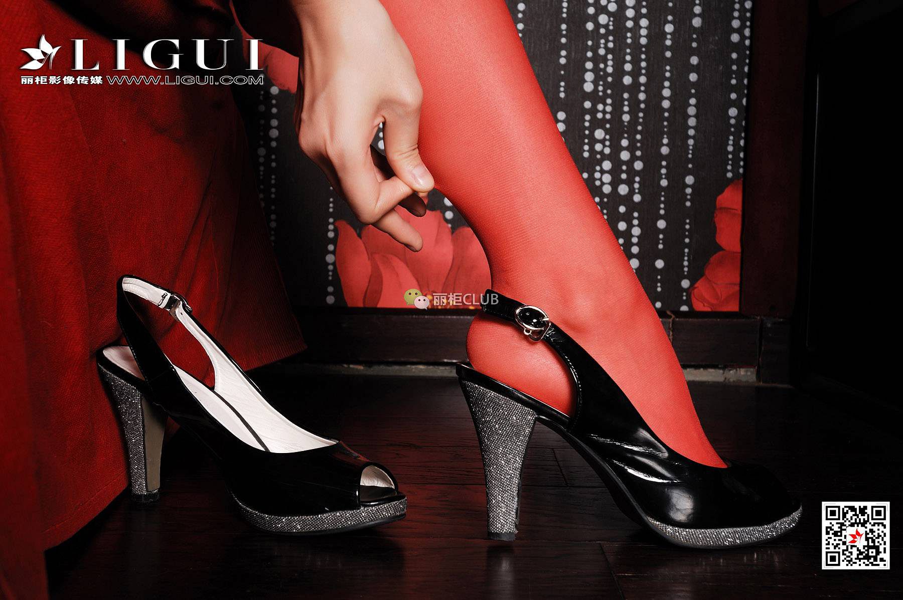 Leg Model Huang Fen Elegant Stockings Li Cabinel LIGUI Internet beauty