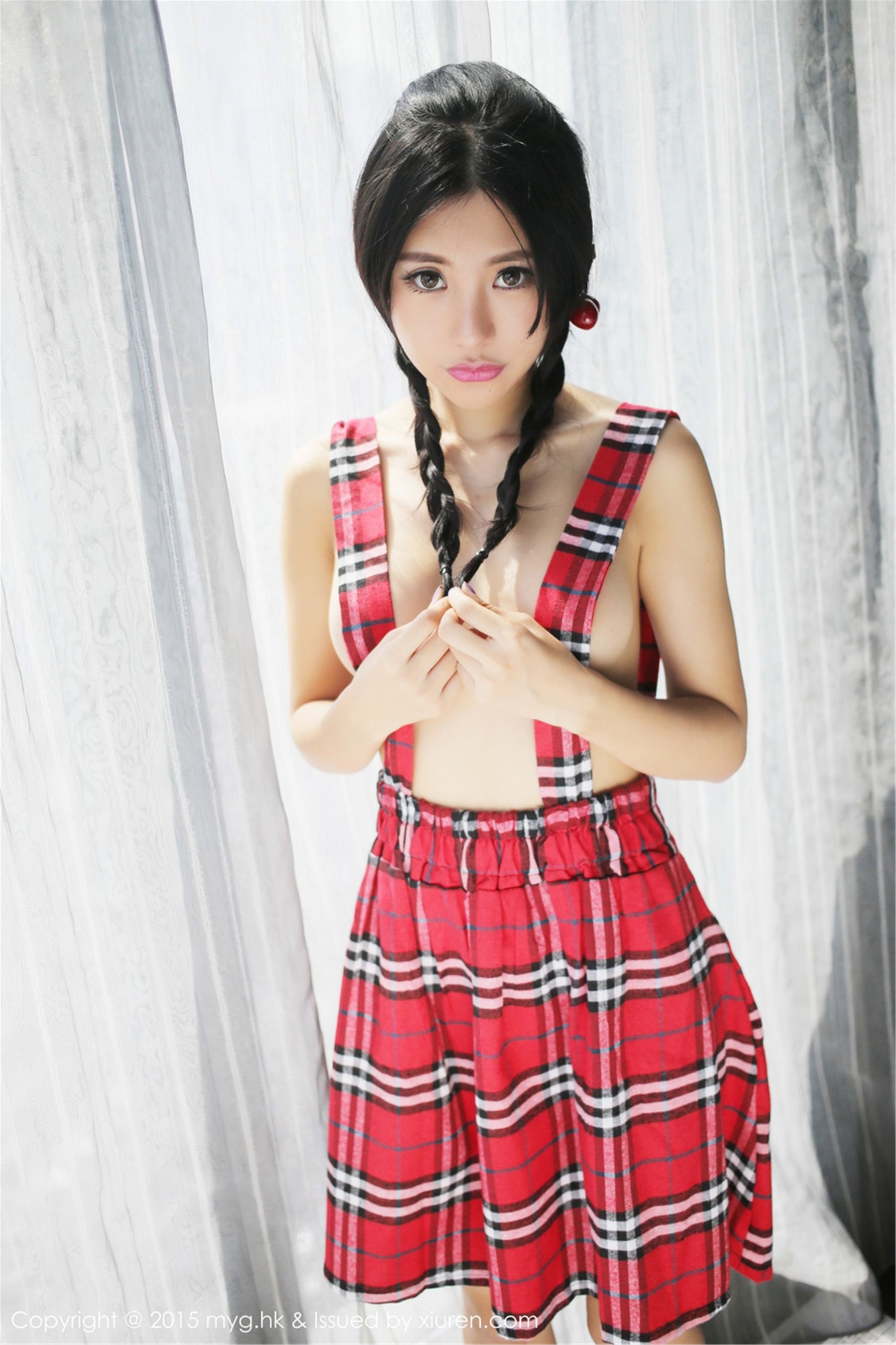 Qilijia ULA Thailand Travel British style school uniformshort skirtbikini Miyuan Pavilion Mygirl Vol.091