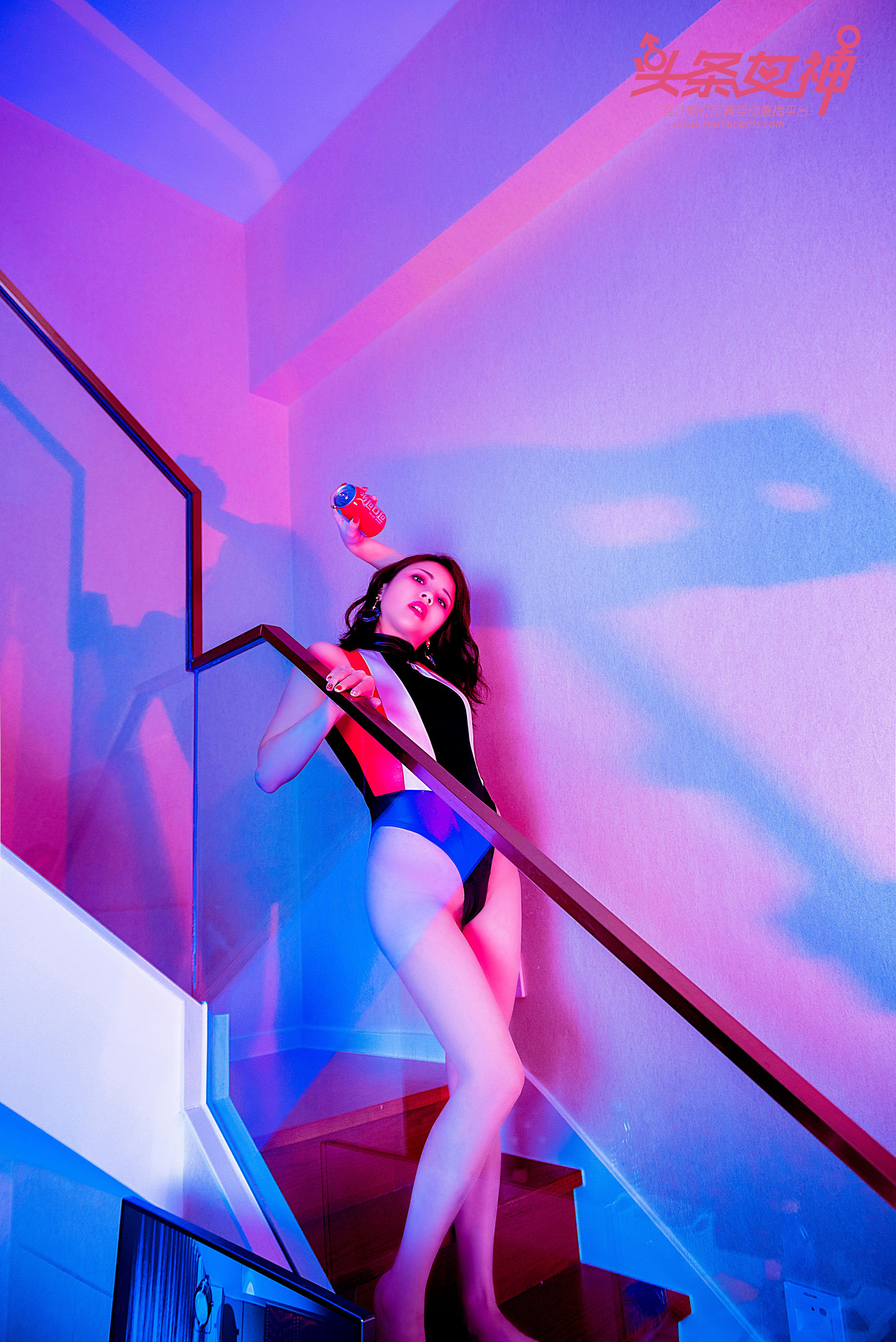 Di Aier's Star Girl Star Strip Dress Toutiaogirls