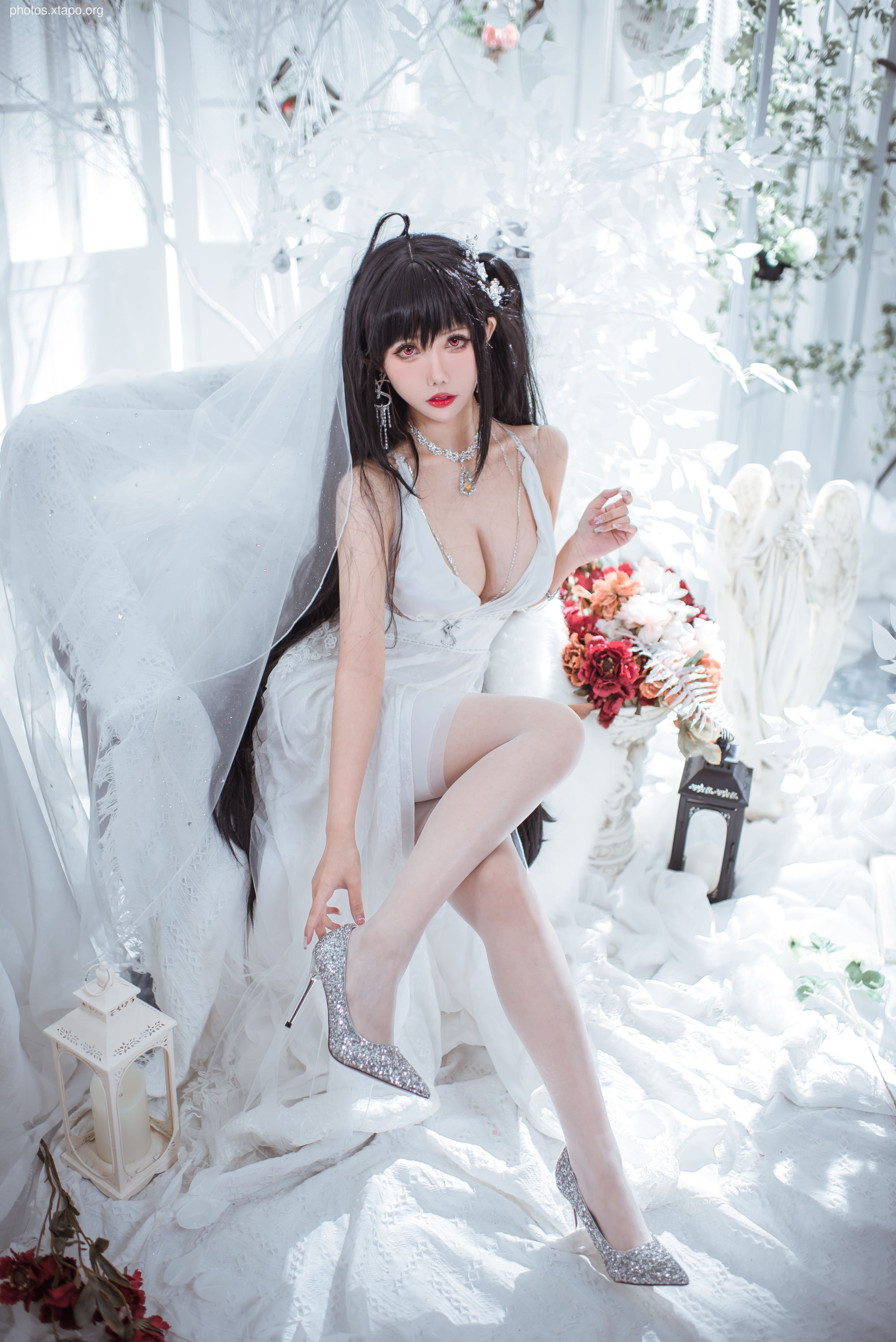 Fairy Moon Dafeng Pure White Wedding Dress 30p-189MB