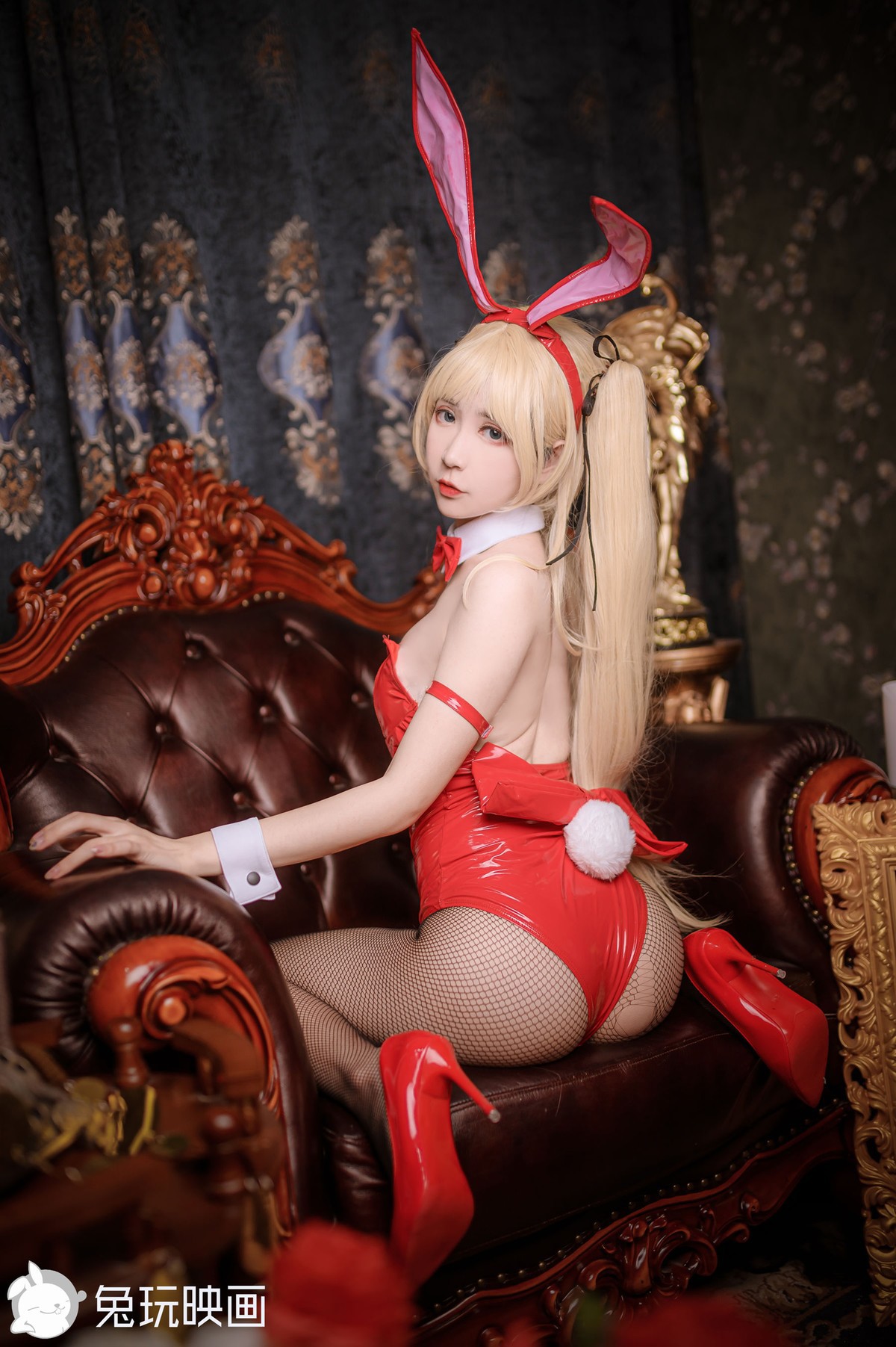 Rabbit Play Movie Cosplay Bunny Girl Red and Black