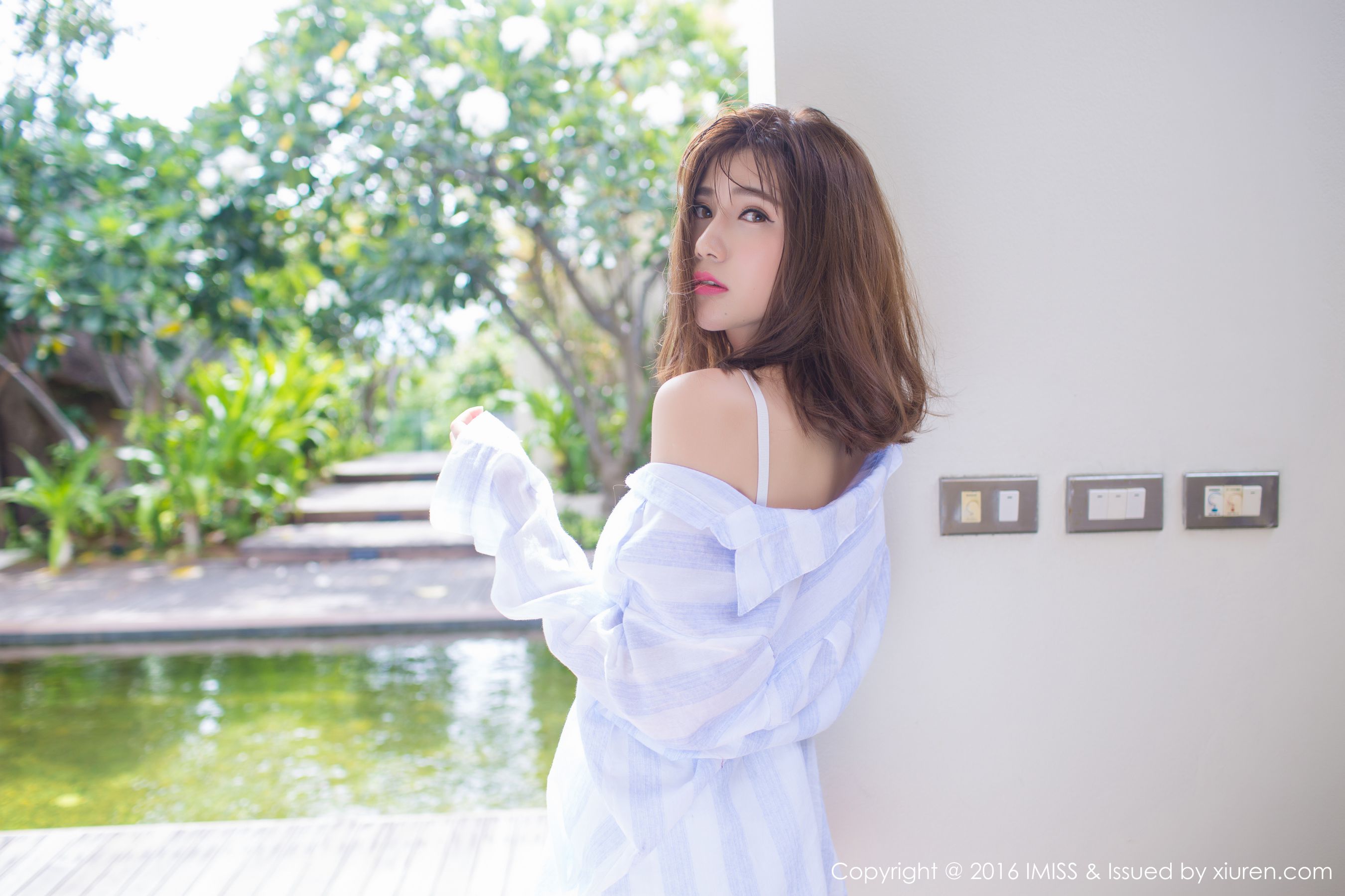 Goddess @sandy Chen Tianyang White Shirt Ai MiSSSS VOL.139