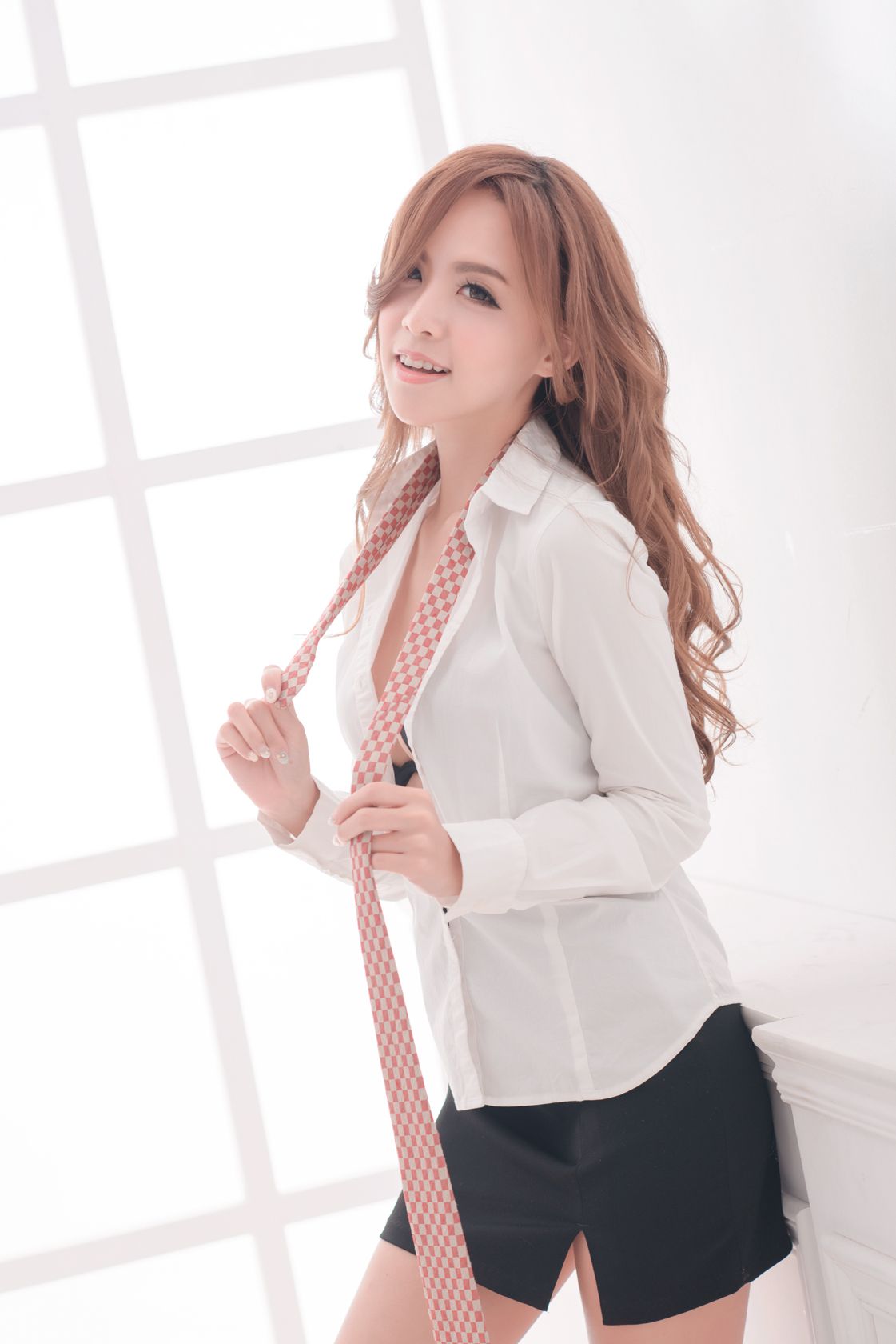 Network Beauty Model Kitty Teacher Teach You Tie tie special
