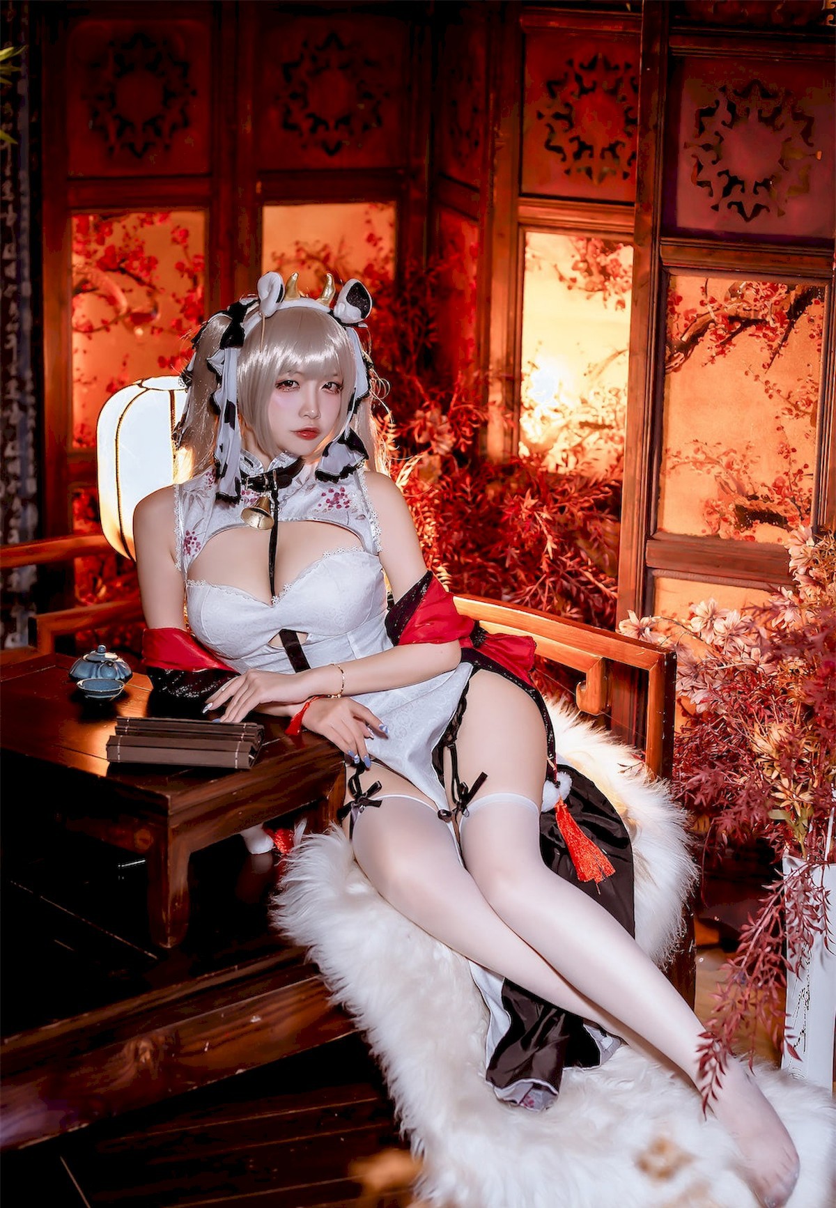 Cosplay Nisa Azur Lane Awesome Cheongsam