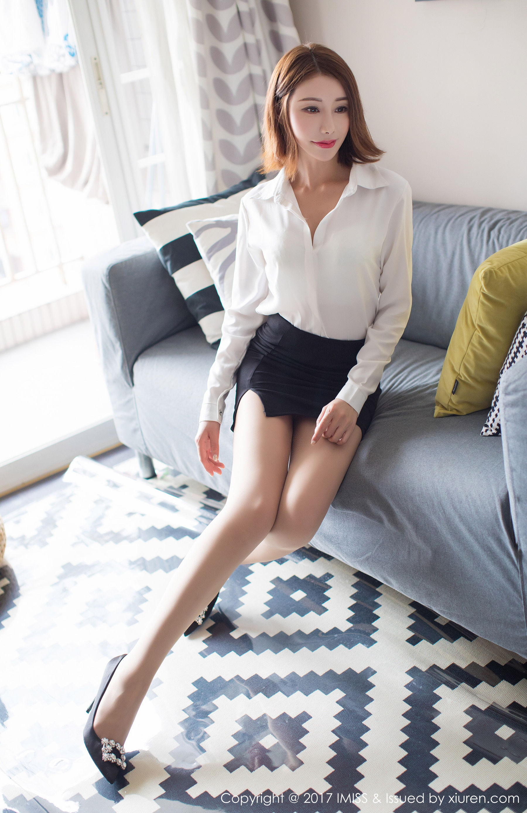 Savina OL Uniform with Black Silk Beautiful Leg Series Aimi Club IMISS VOL.193