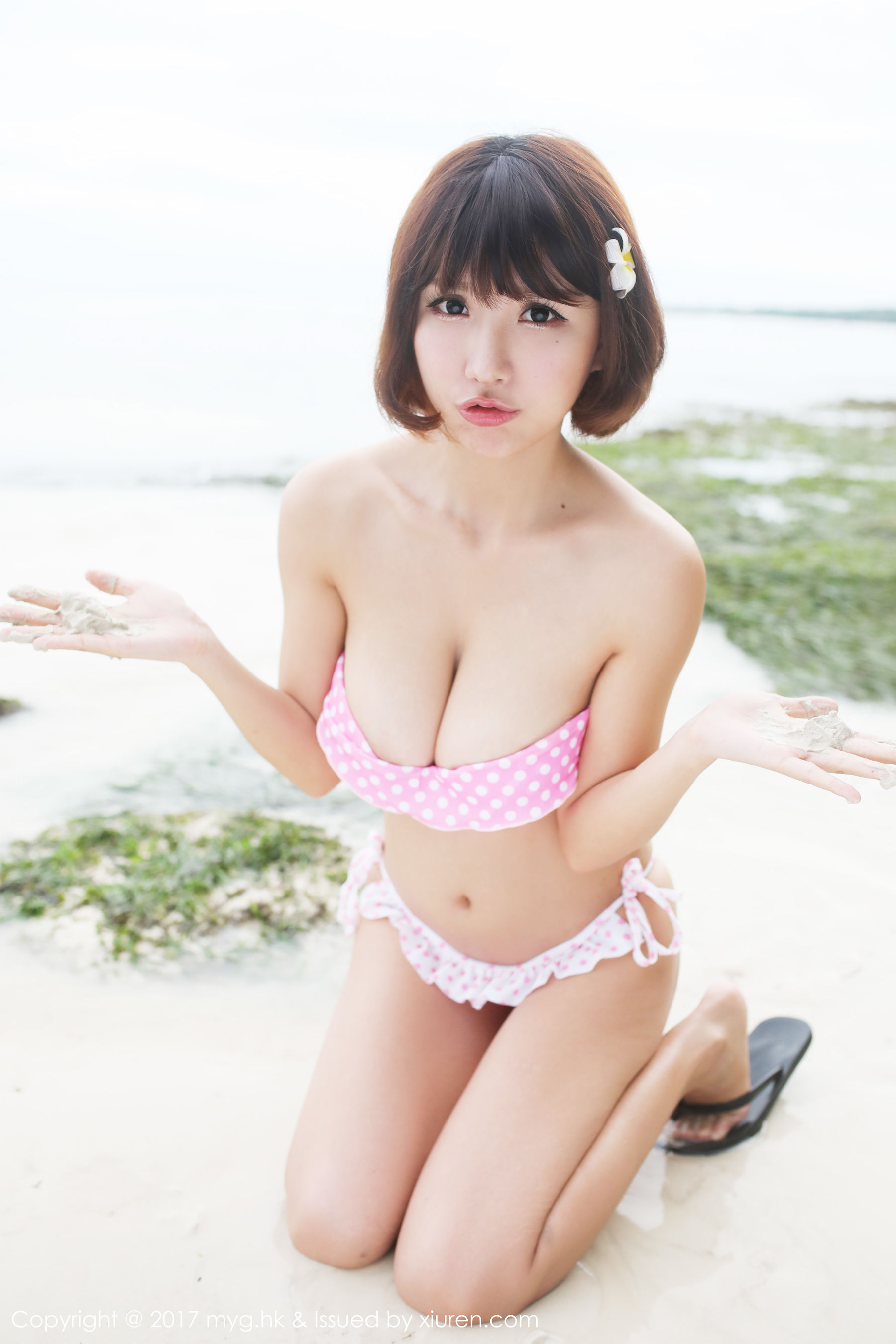 Xiao Qian Sunny Beauty Pet Dot Bikini Series Miyuan Pavilion Mygirl VOL.267