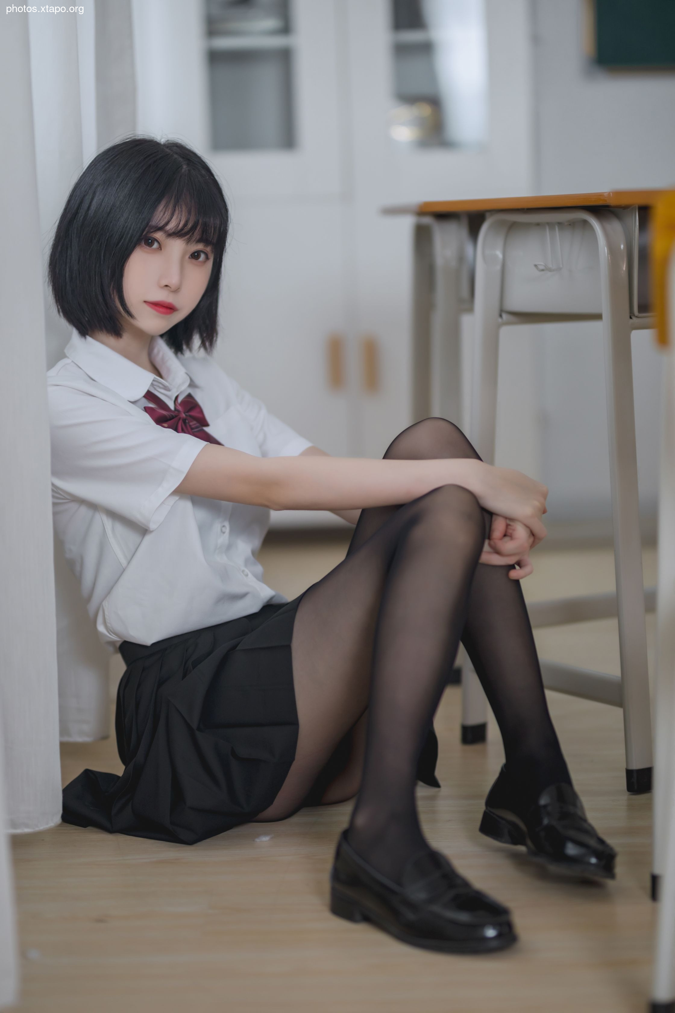 Xu Lan -NO.01 Classroom jk black silk 40p -426MB