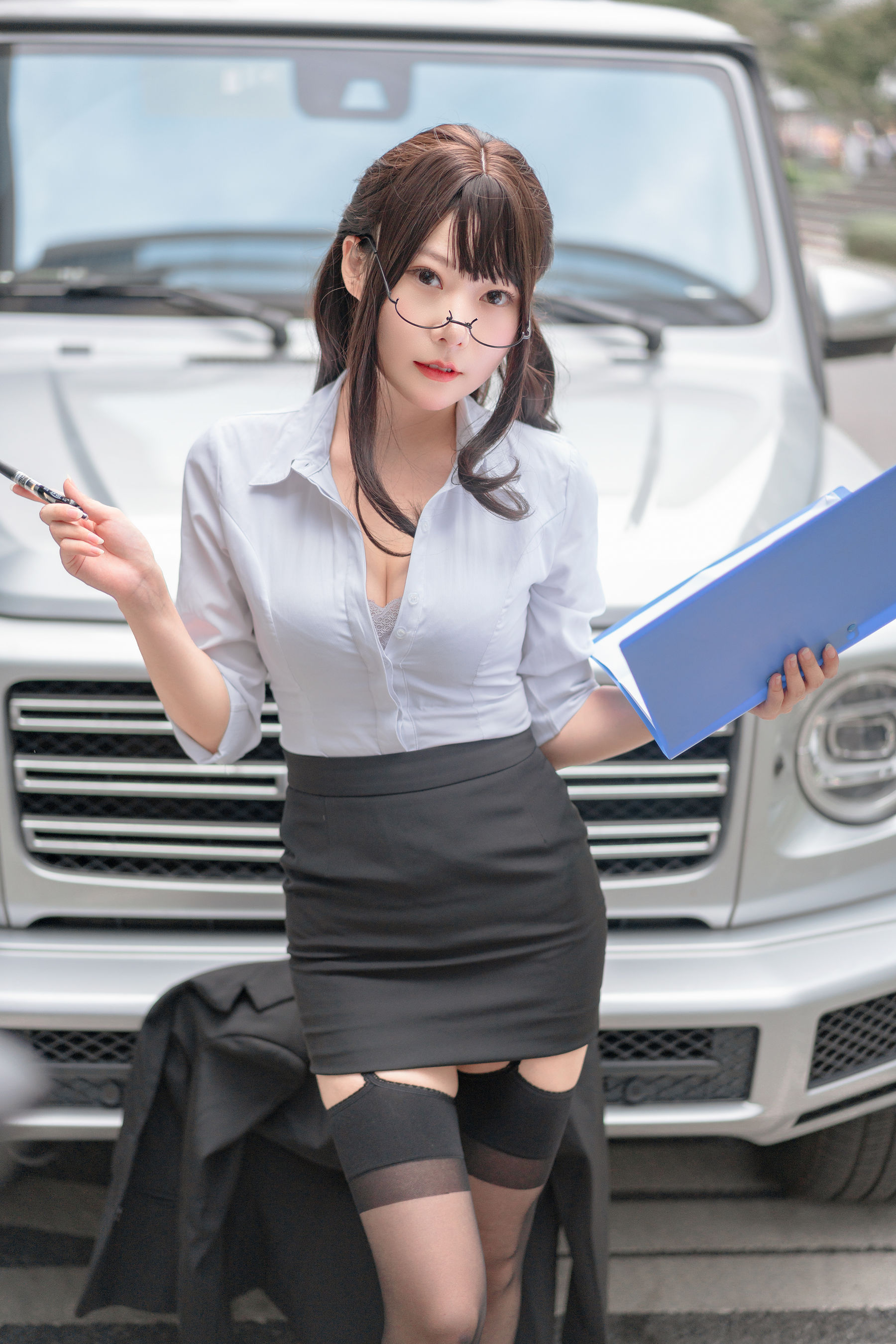 Net Red Coser Vanilla Meow Lulu Photo -Stockings suit temptation