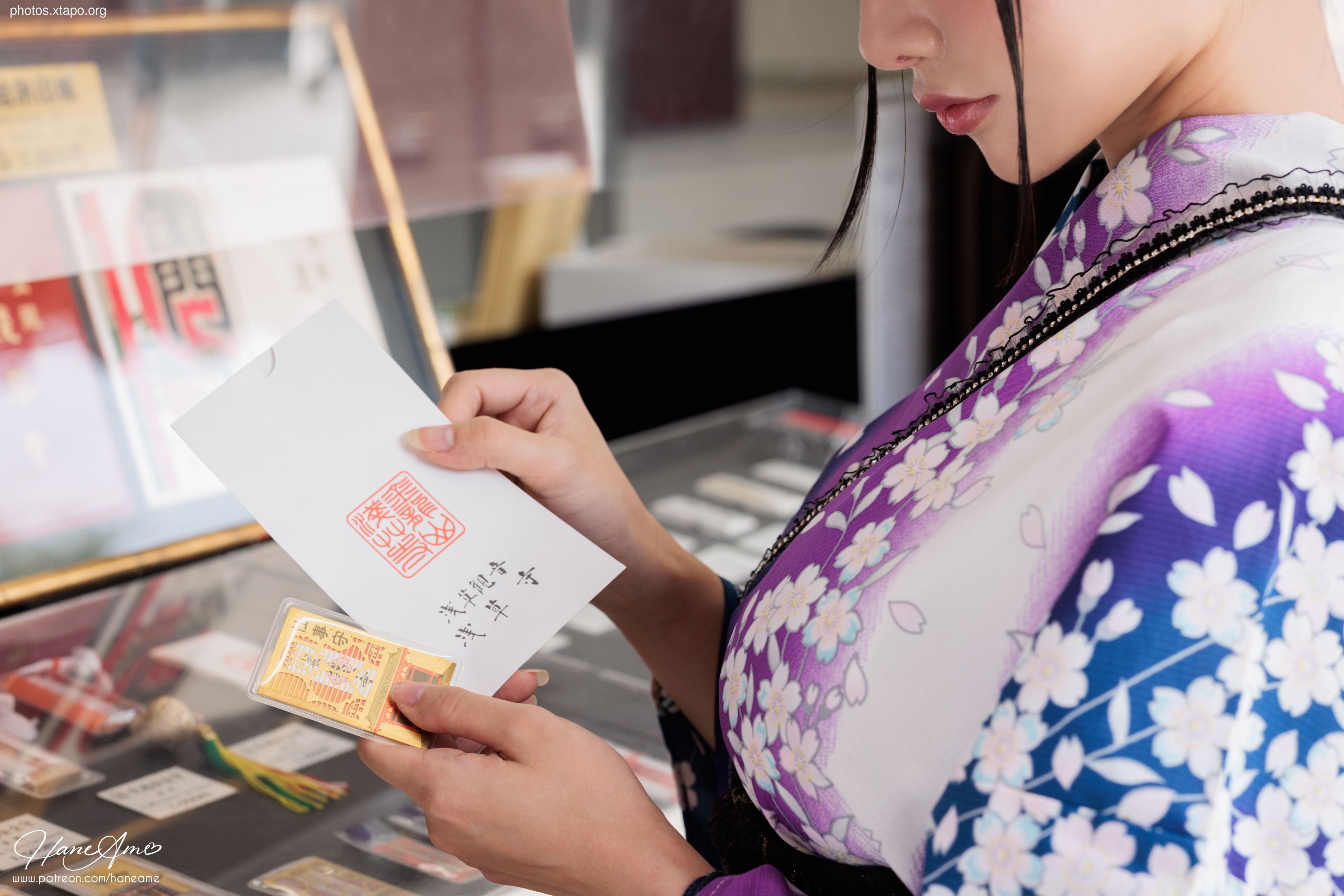 Violet summer yukata