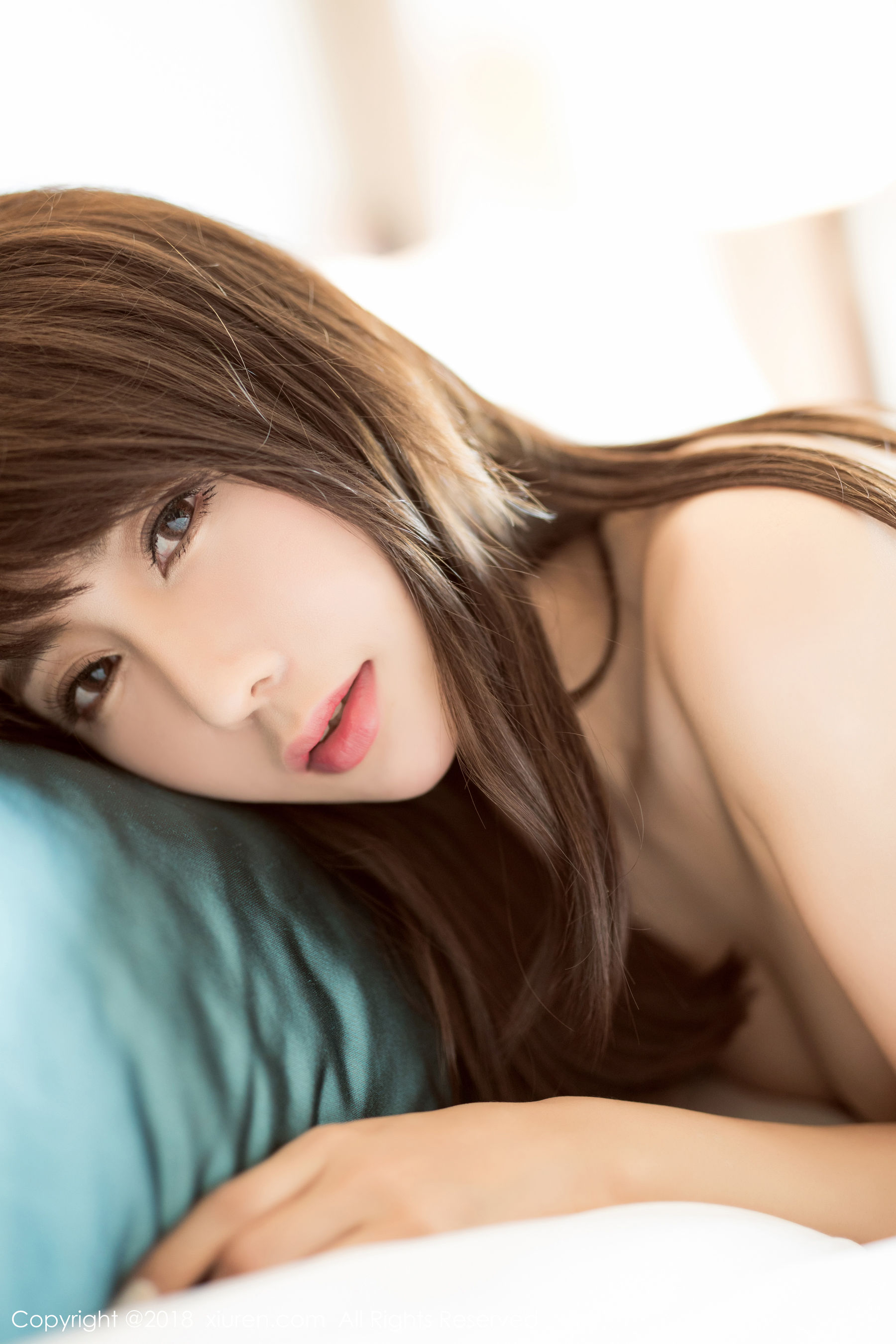 Model Chutian Olivia Black Silk OL and Cat Ear Dress Xiuren No. 1037