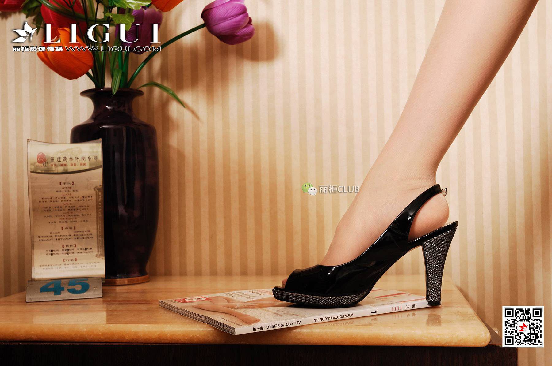 Leg Model Huang Fen Elegant Stockings Li Cabinel LIGUI Internet beauty