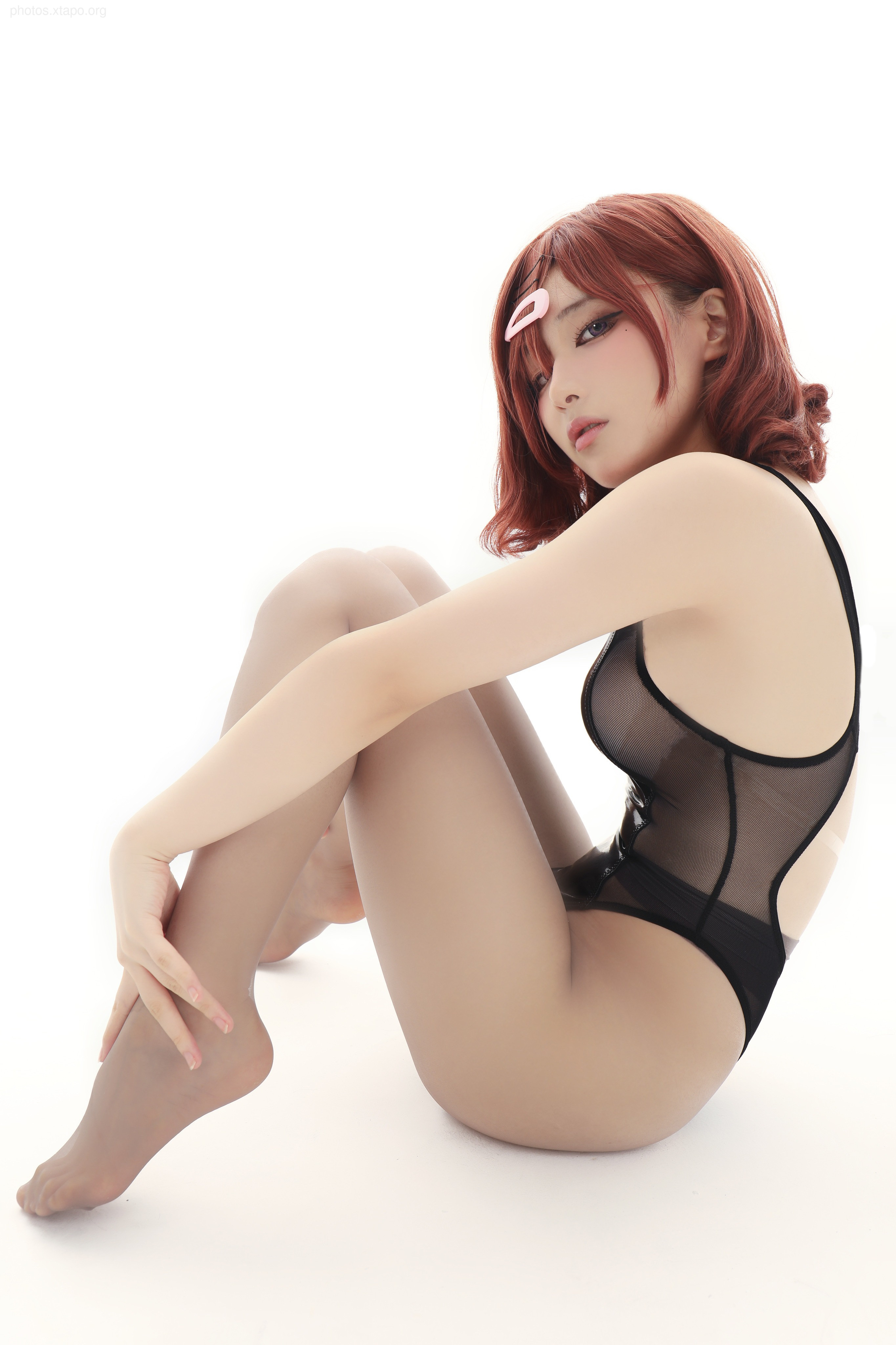 Younian Youmeko 樋 Swimming no shirt gray silk 36P-87MB