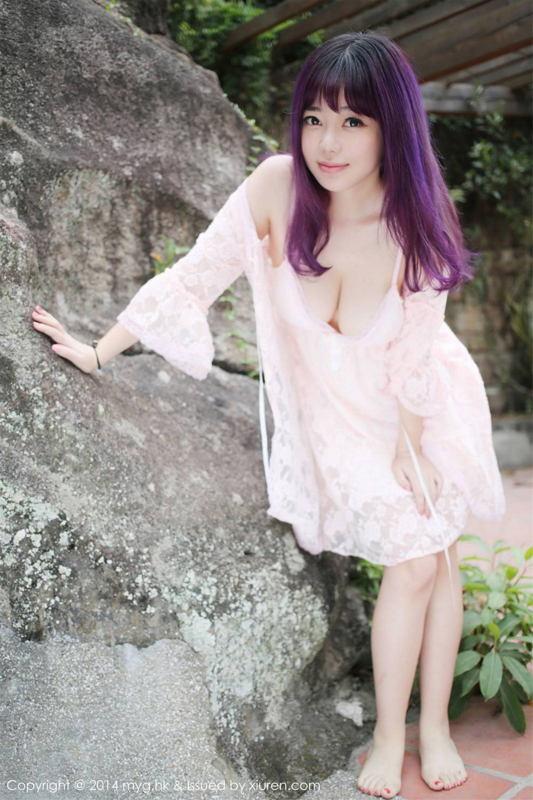 Liu Feier Faye Xiamen Travel burst milk breastsfresh lace Miyuan Pavilion Mygirl Vol.078