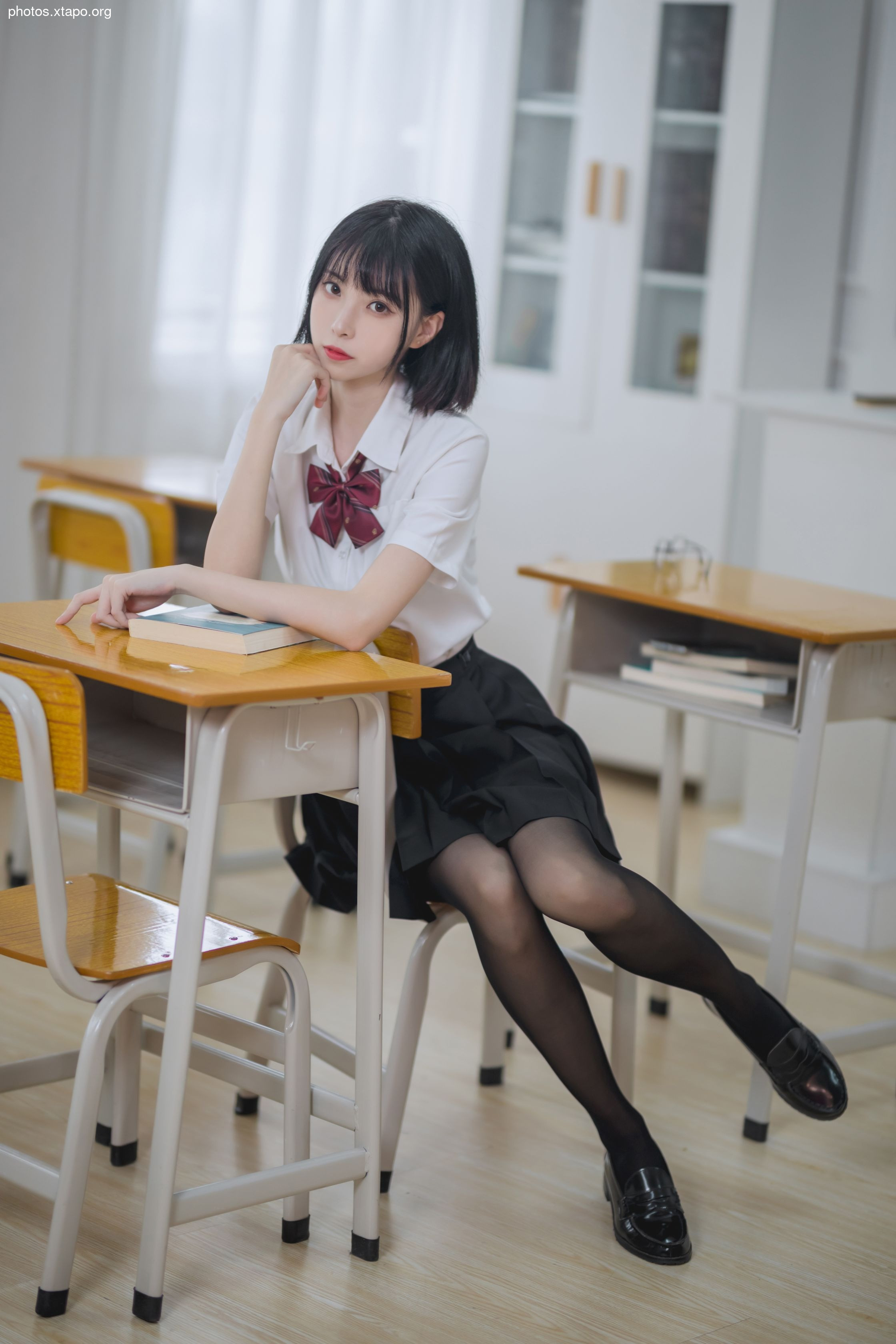 Xu Lan -NO.01 Classroom jk black silk 40p -426MB