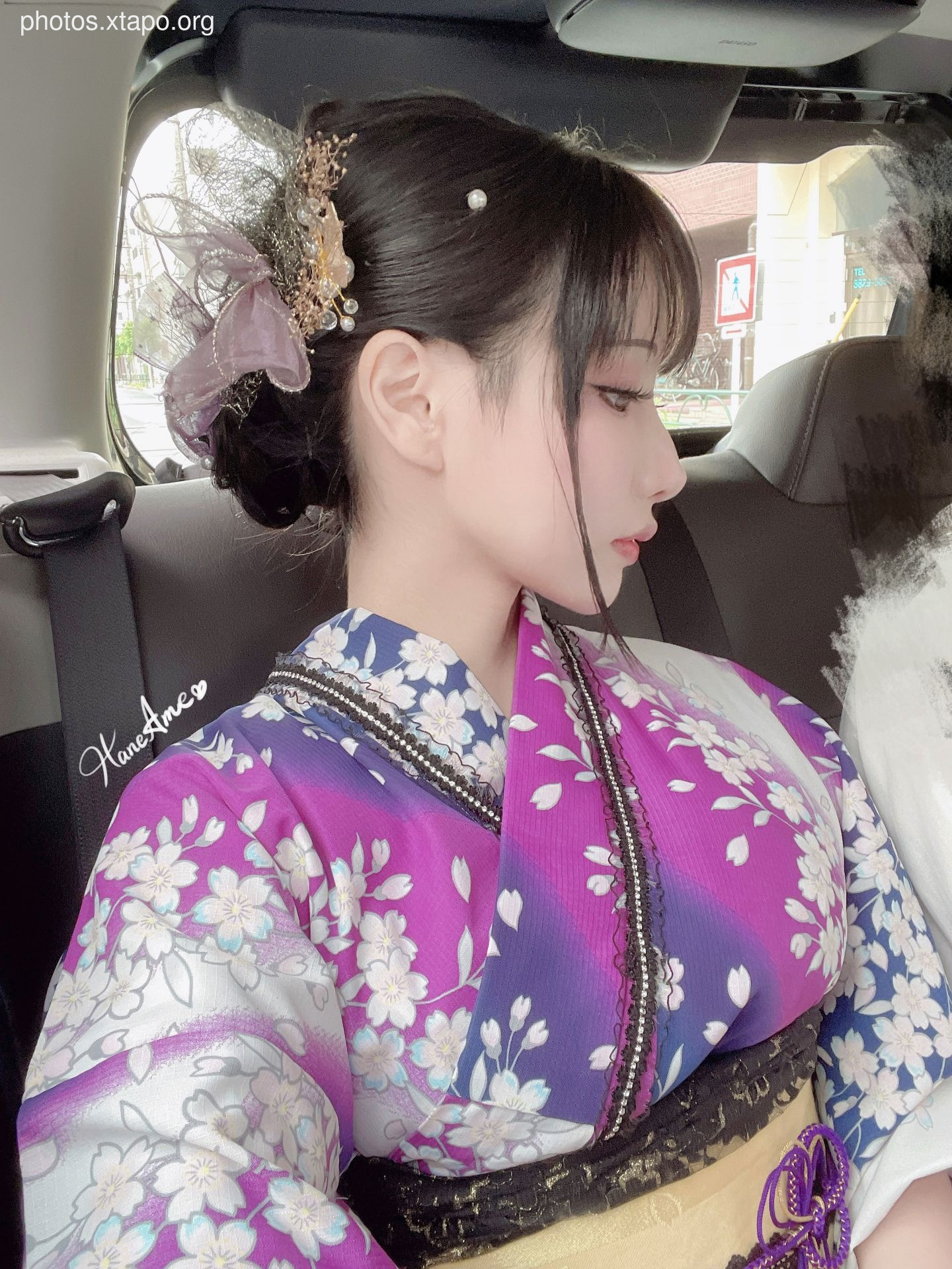 Violet summer yukata