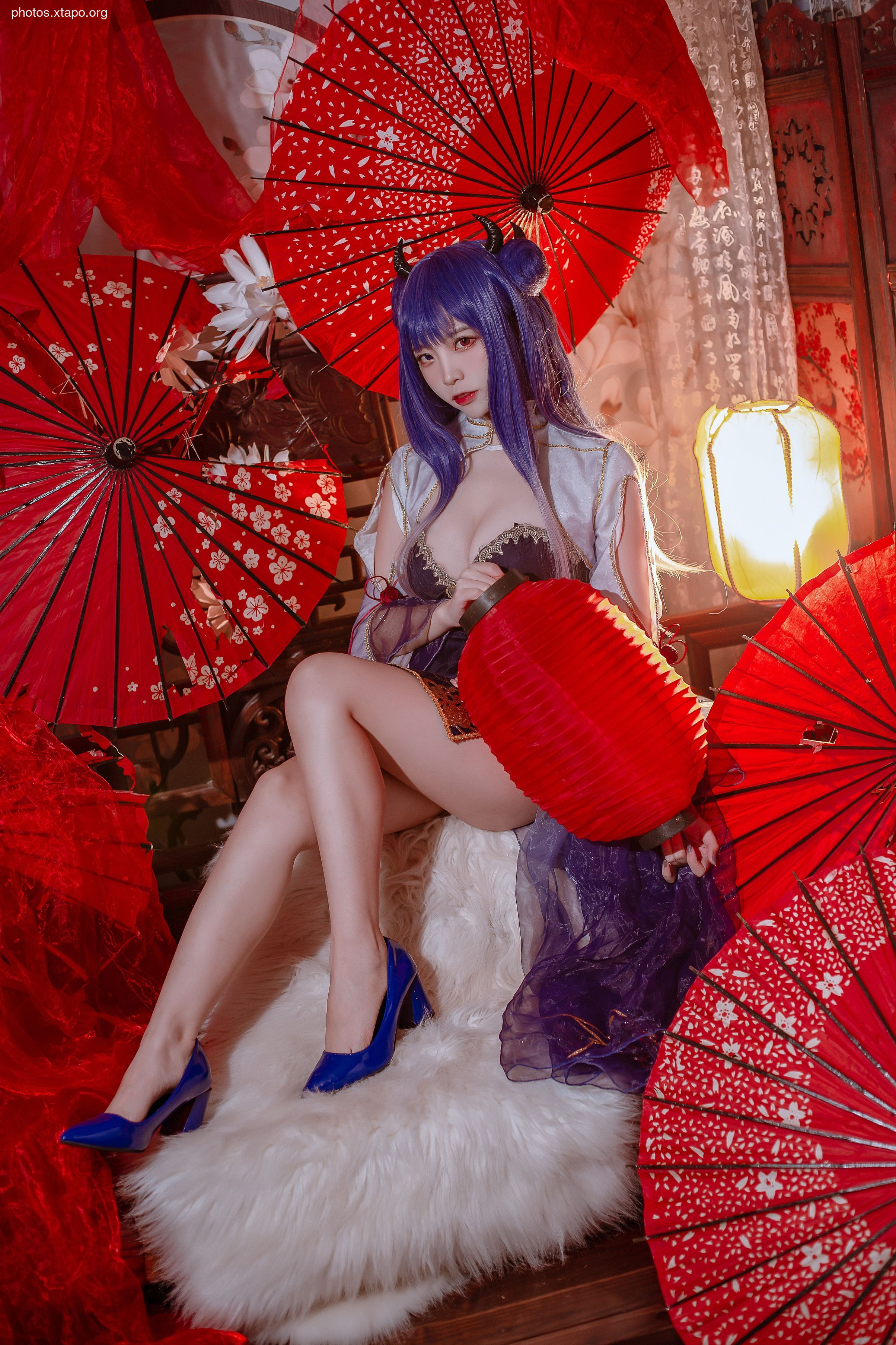 Popular coser Nisa - Blue Ibuki Cheongsam 29P-197MB