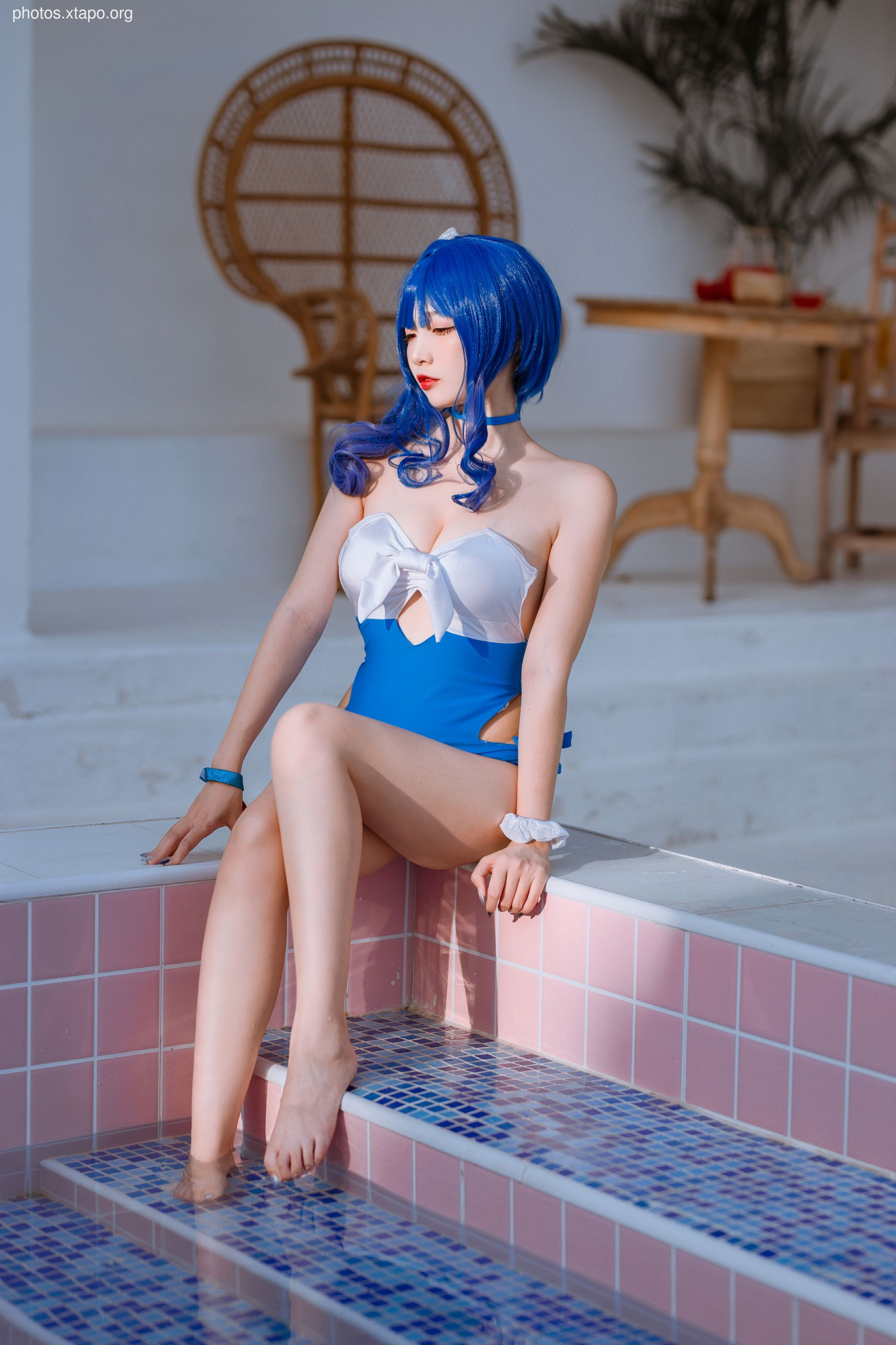 Erzuo Nisa Blue Bora Swimsuit 20p-364MB