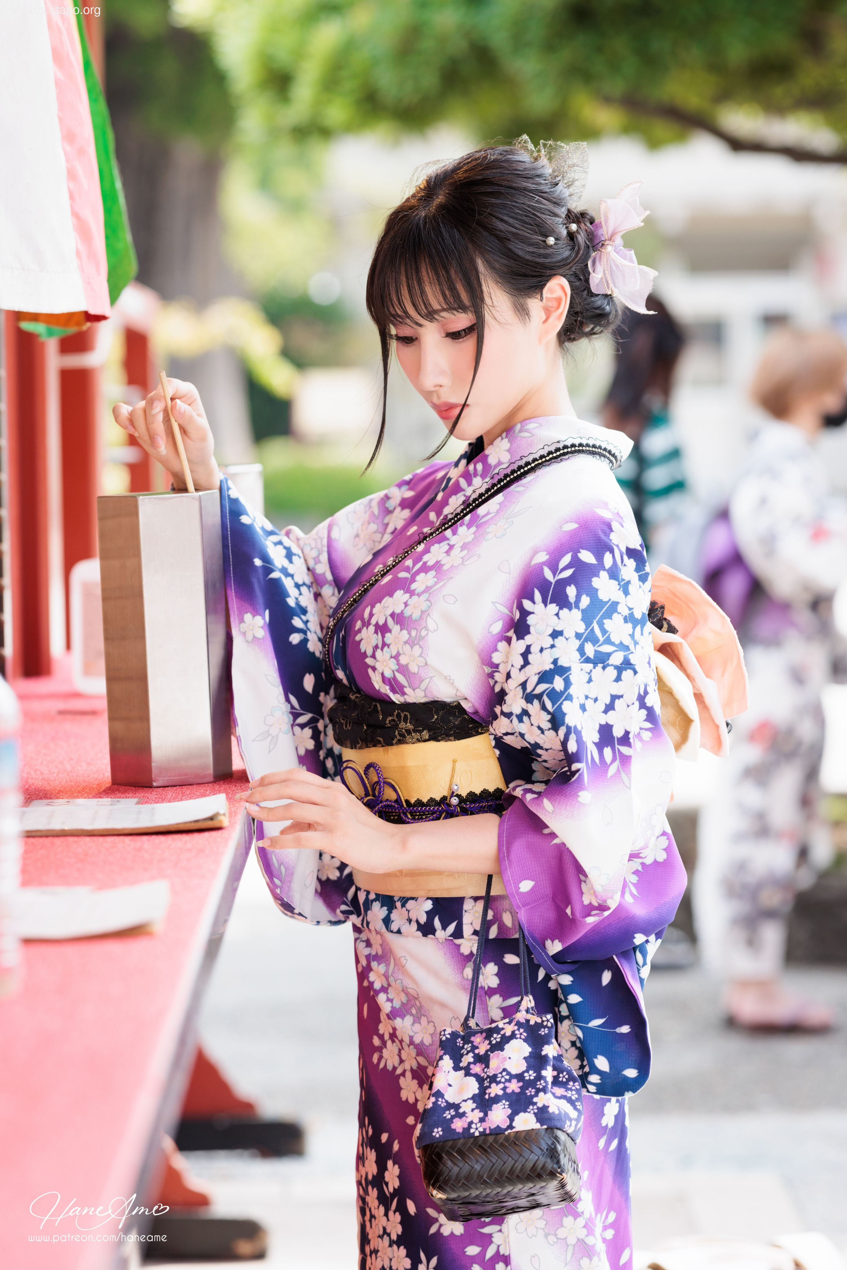 Violet summer yukata