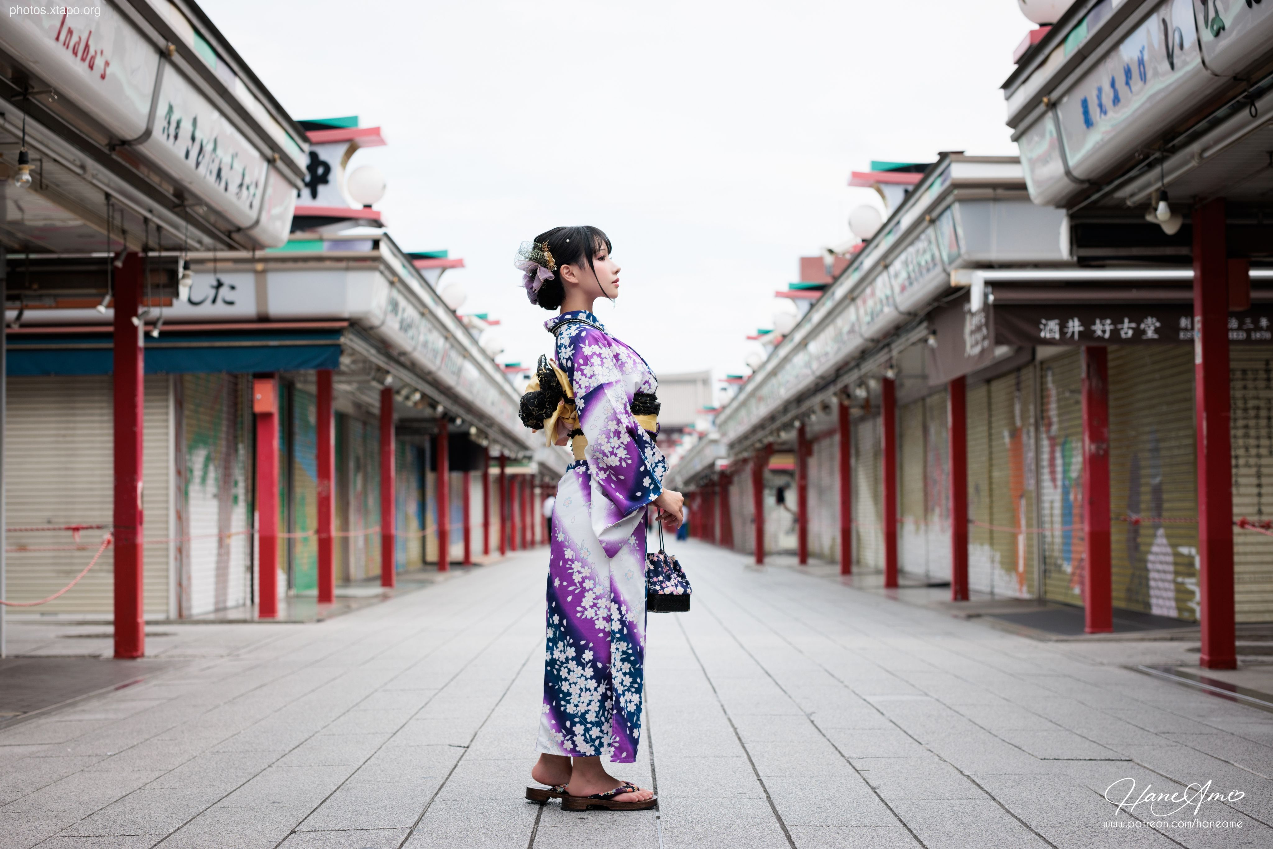 Violet summer yukata