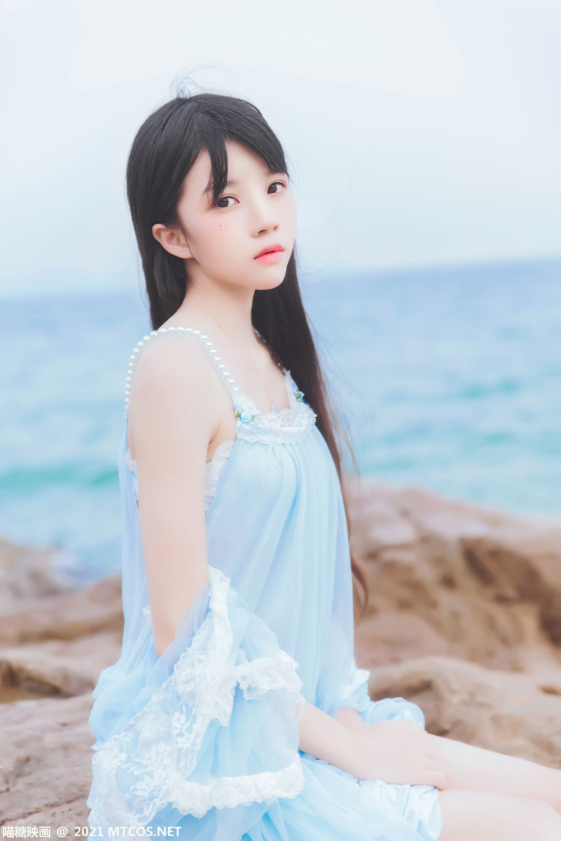 Meow Sugar Scales VOL.380 Seaside long skirt