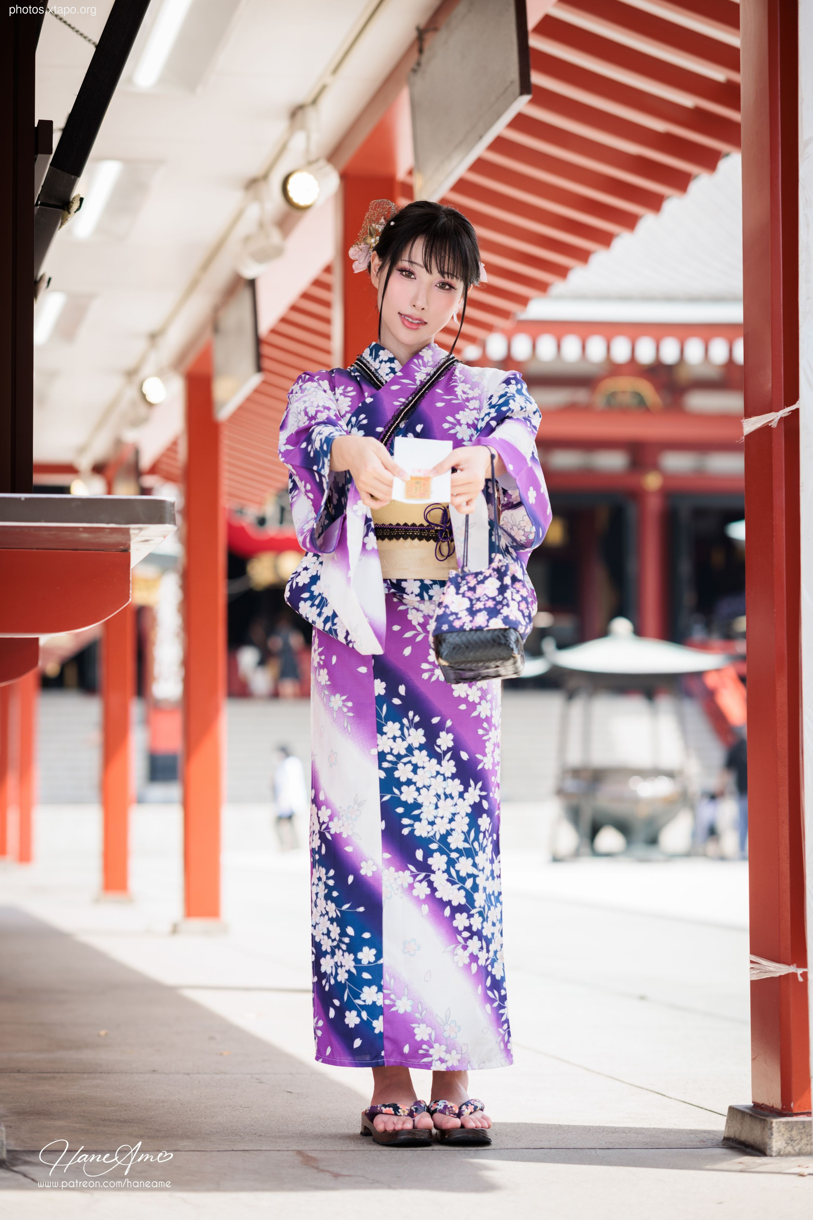 Violet summer yukata