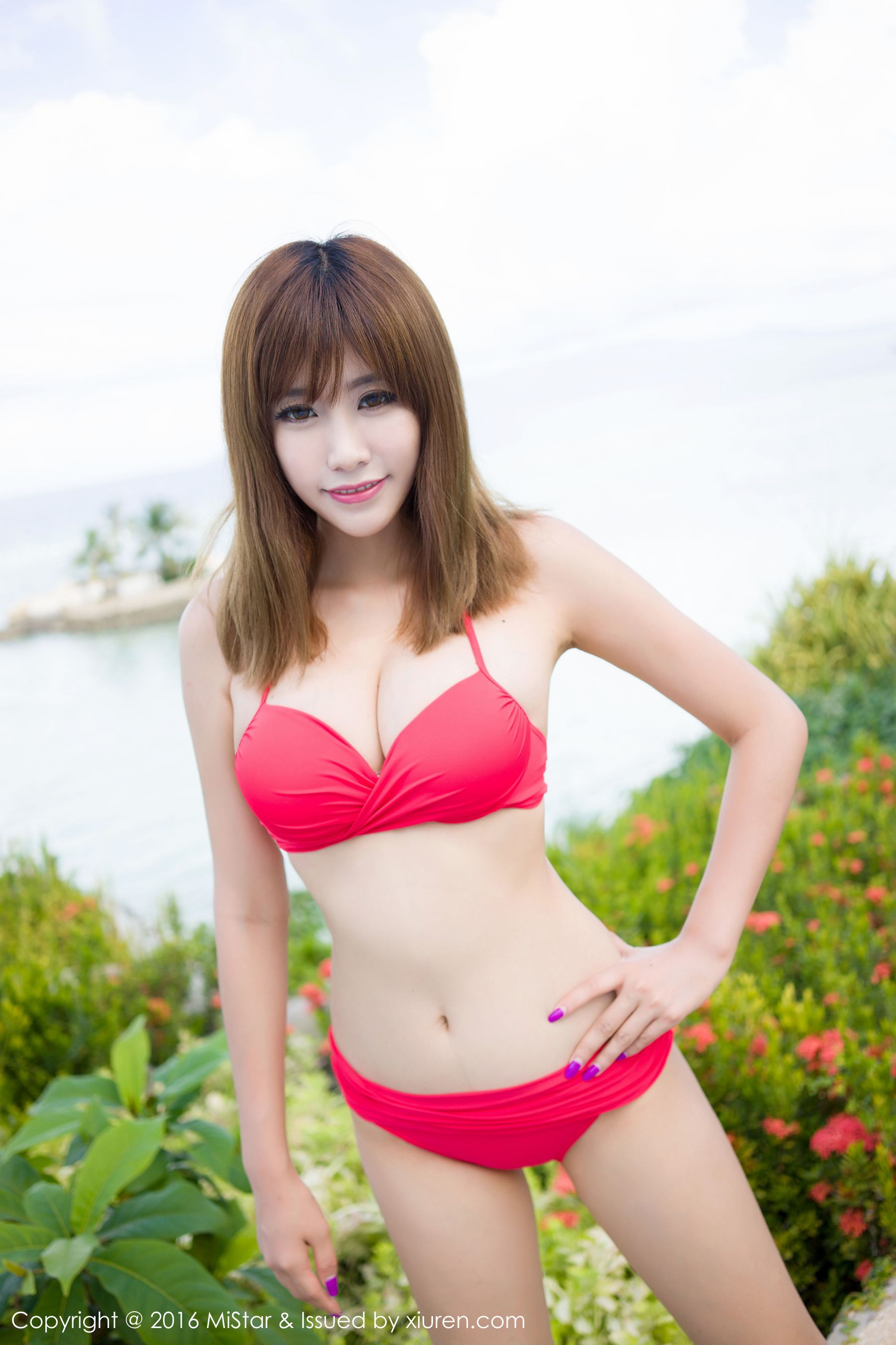 Cheng Xiaoya is not annoying Mint Island Travel white shirtbikini Meiyan Club MISTAR VOL.068