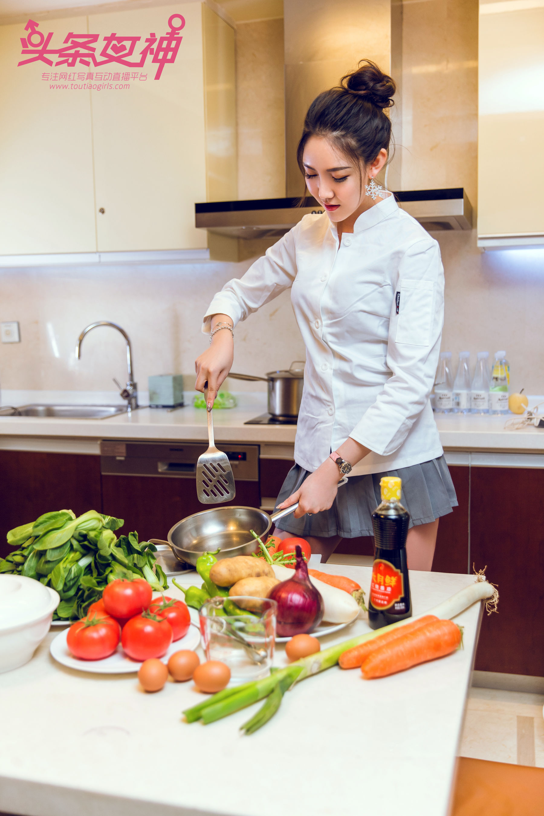 Feng Xuejiao's Goddess Kitchen Mother Toutiaogirls