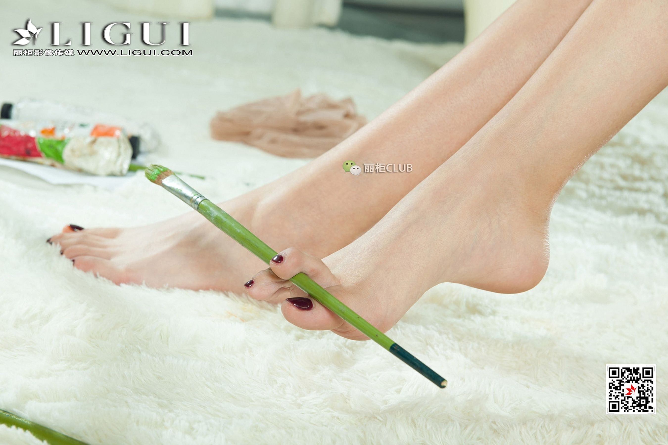 Leg Model Min Er The Pork Beauty of Painting Li Cabinel LIGUI