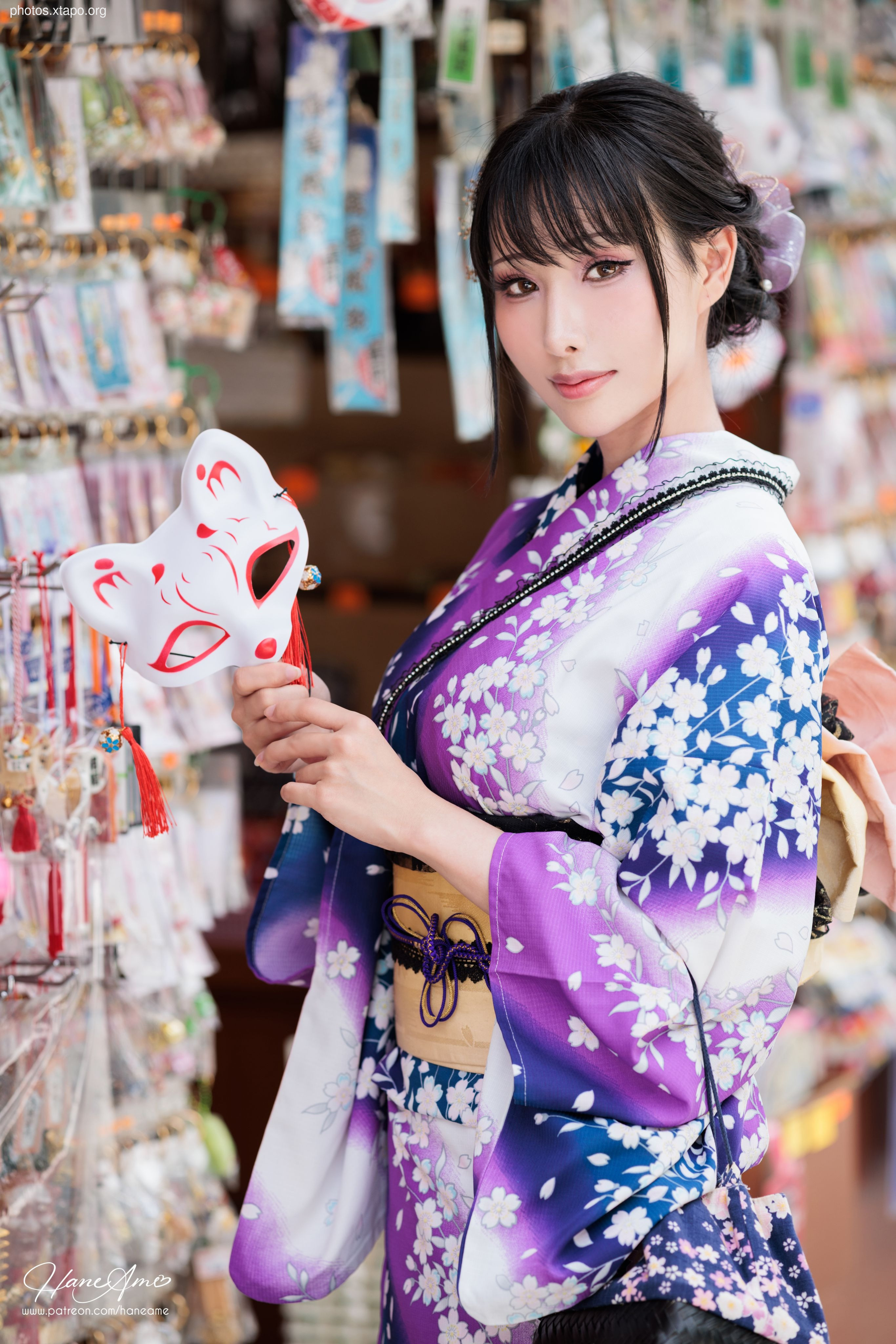 Violet summer yukata