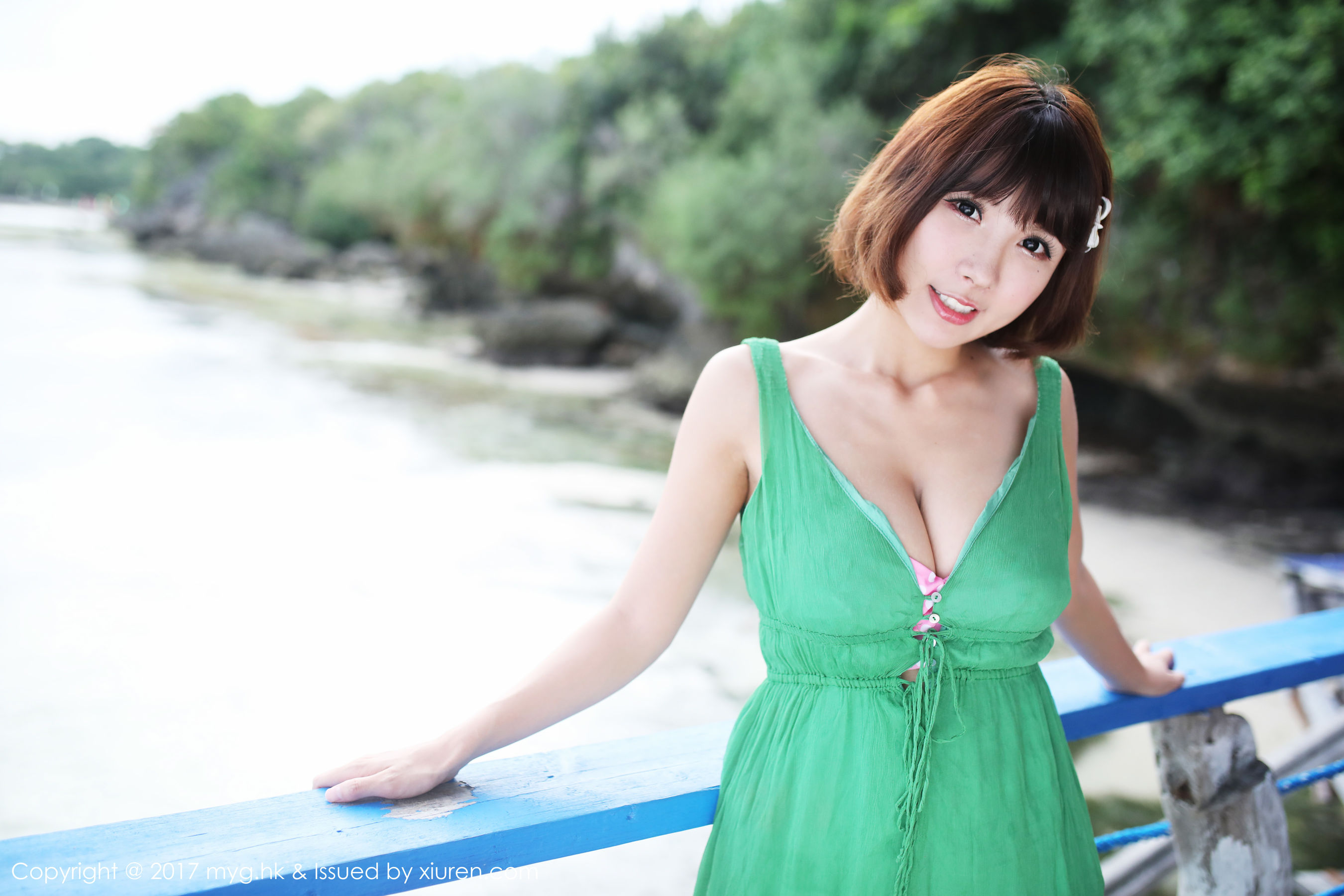 Xiao Qian Sunny Beauty Pet Dot Bikini Series Miyuan Pavilion Mygirl VOL.267