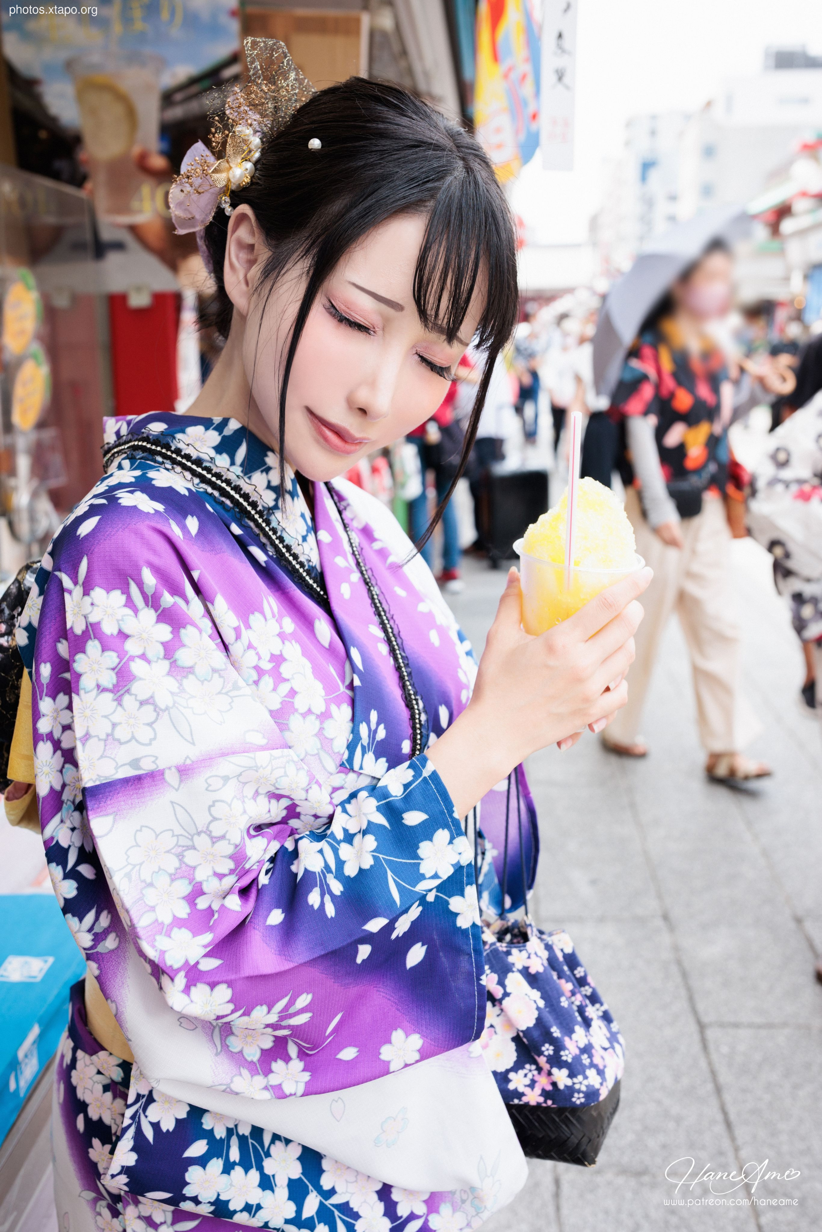 Violet summer yukata