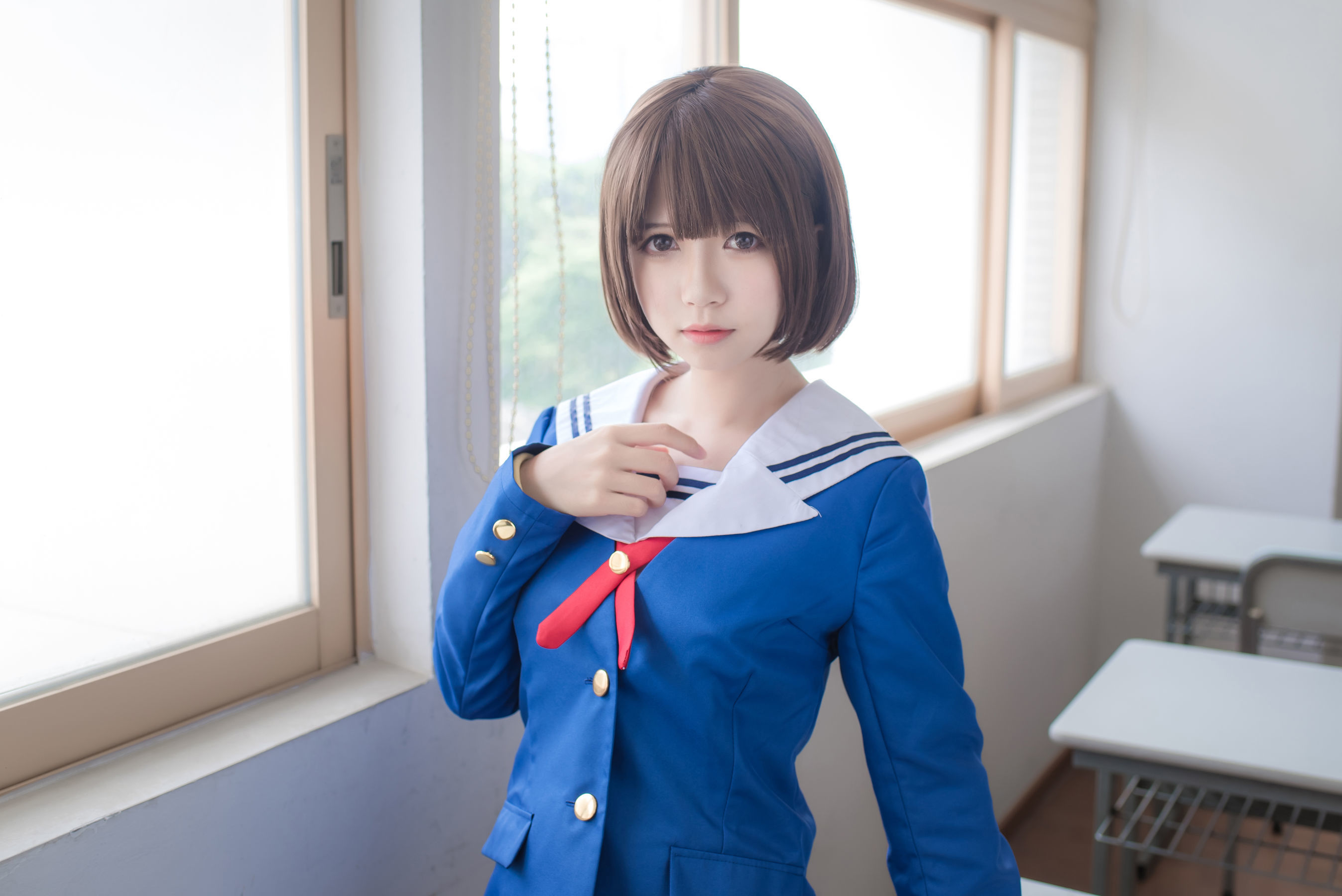 Loli cos Platinum Saki -School Uniform