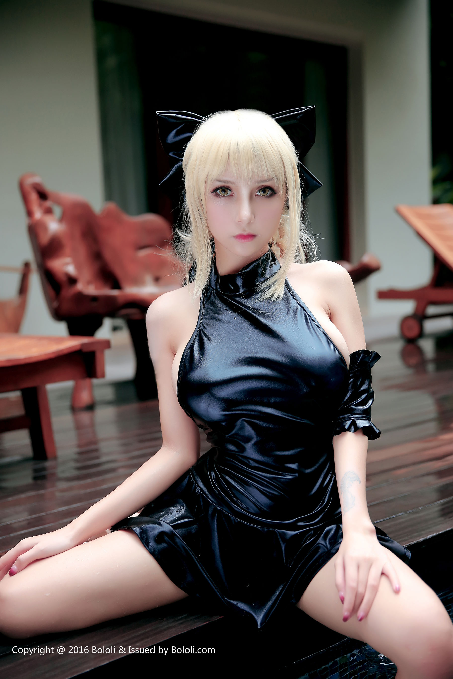 Xia Mei sauce Saber SABER WaterStriped Bikini Bololi Polo Society Bol.031