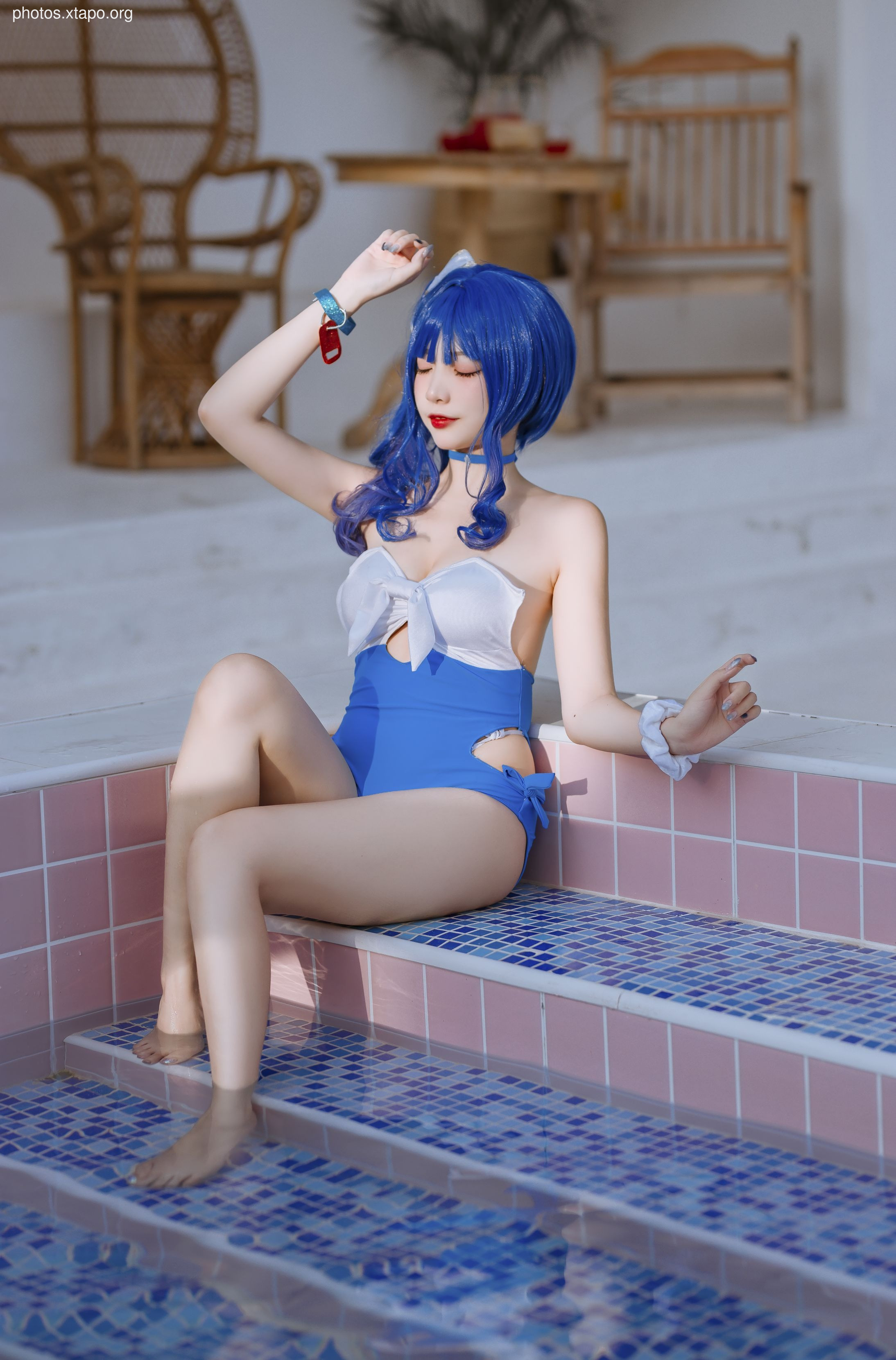 Erzuo Nisa Blue Bora Swimsuit 20p-364MB