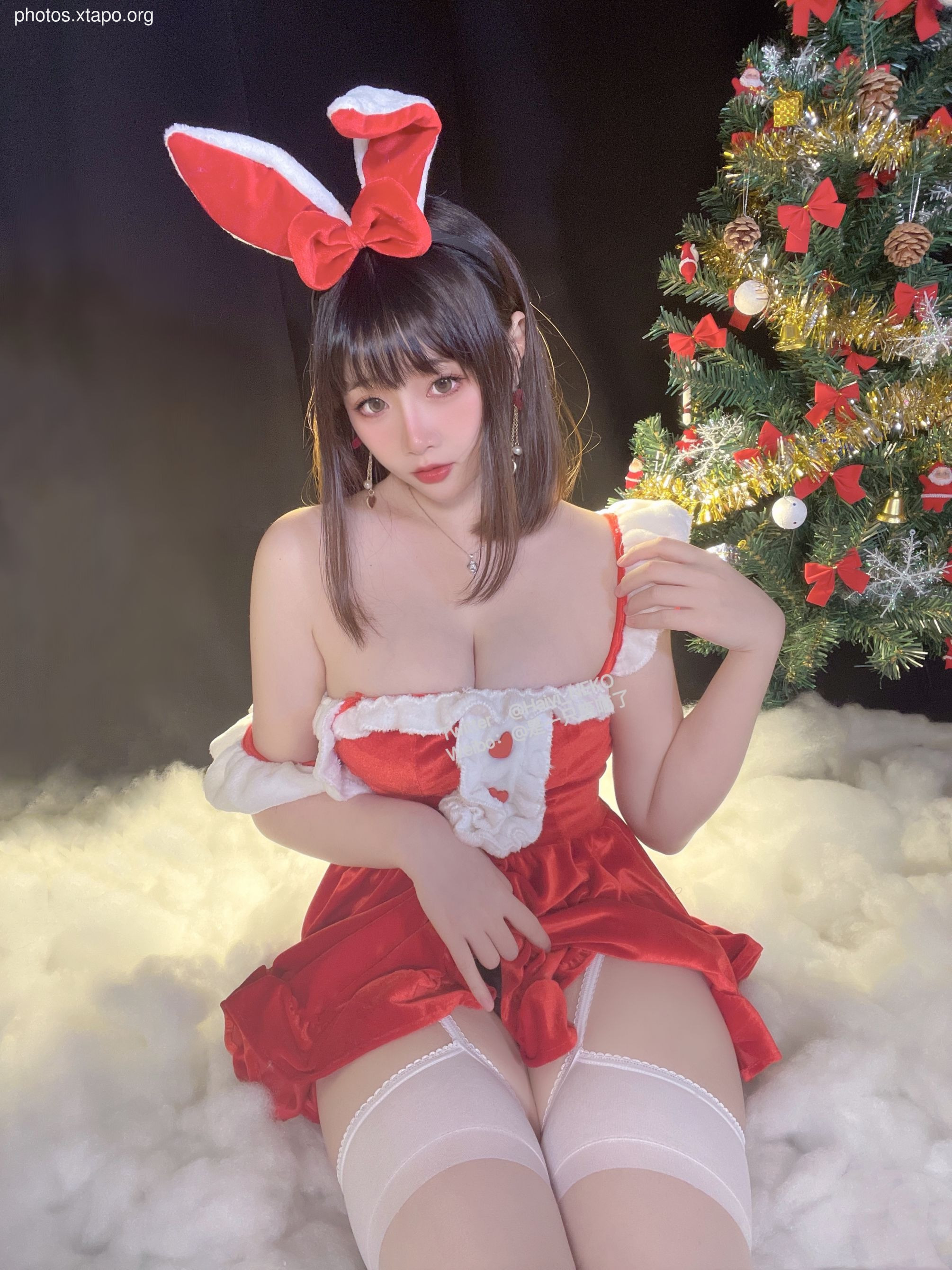 A waste meow Christmas bikinidress 72P3V-620MB