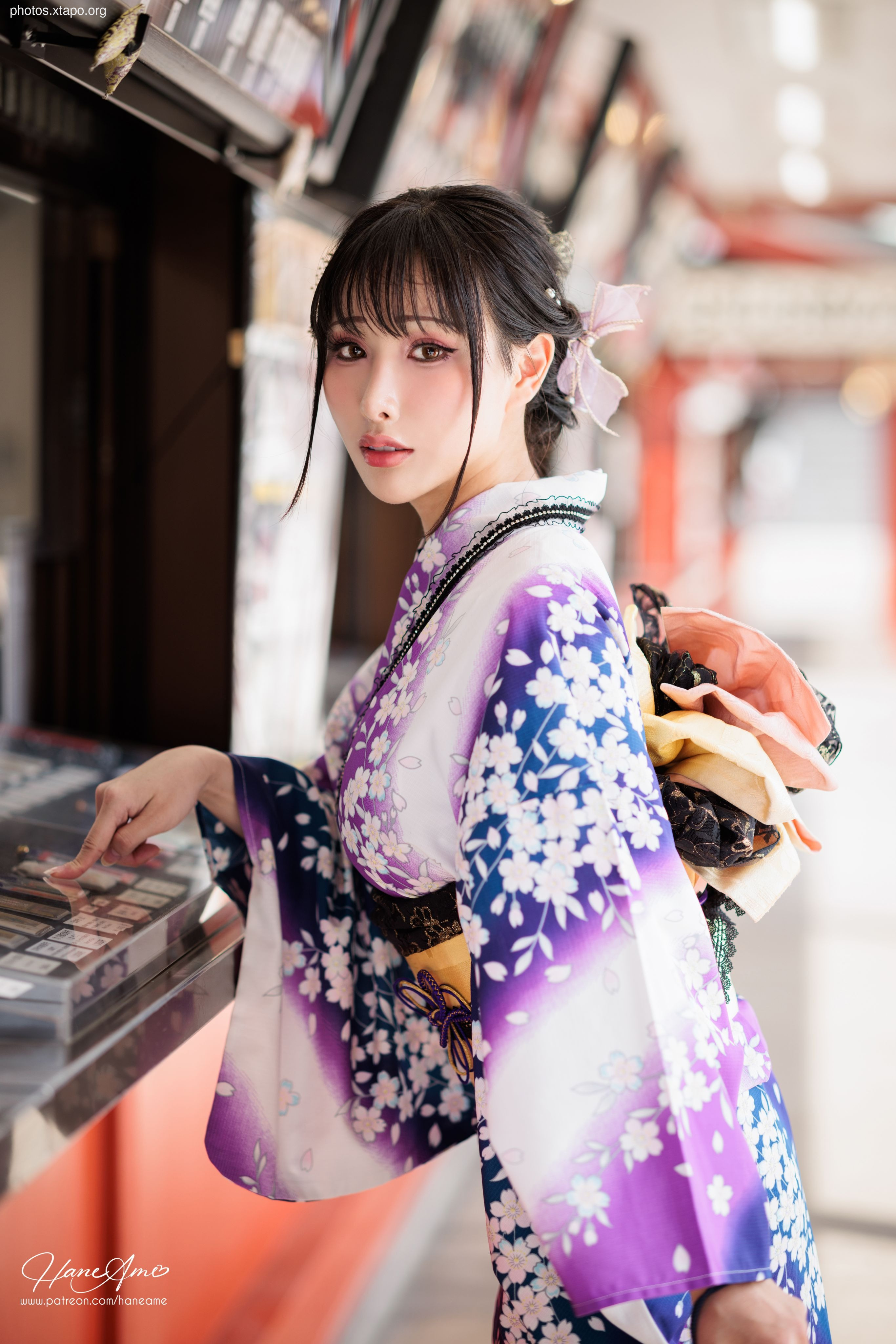 Violet summer yukata