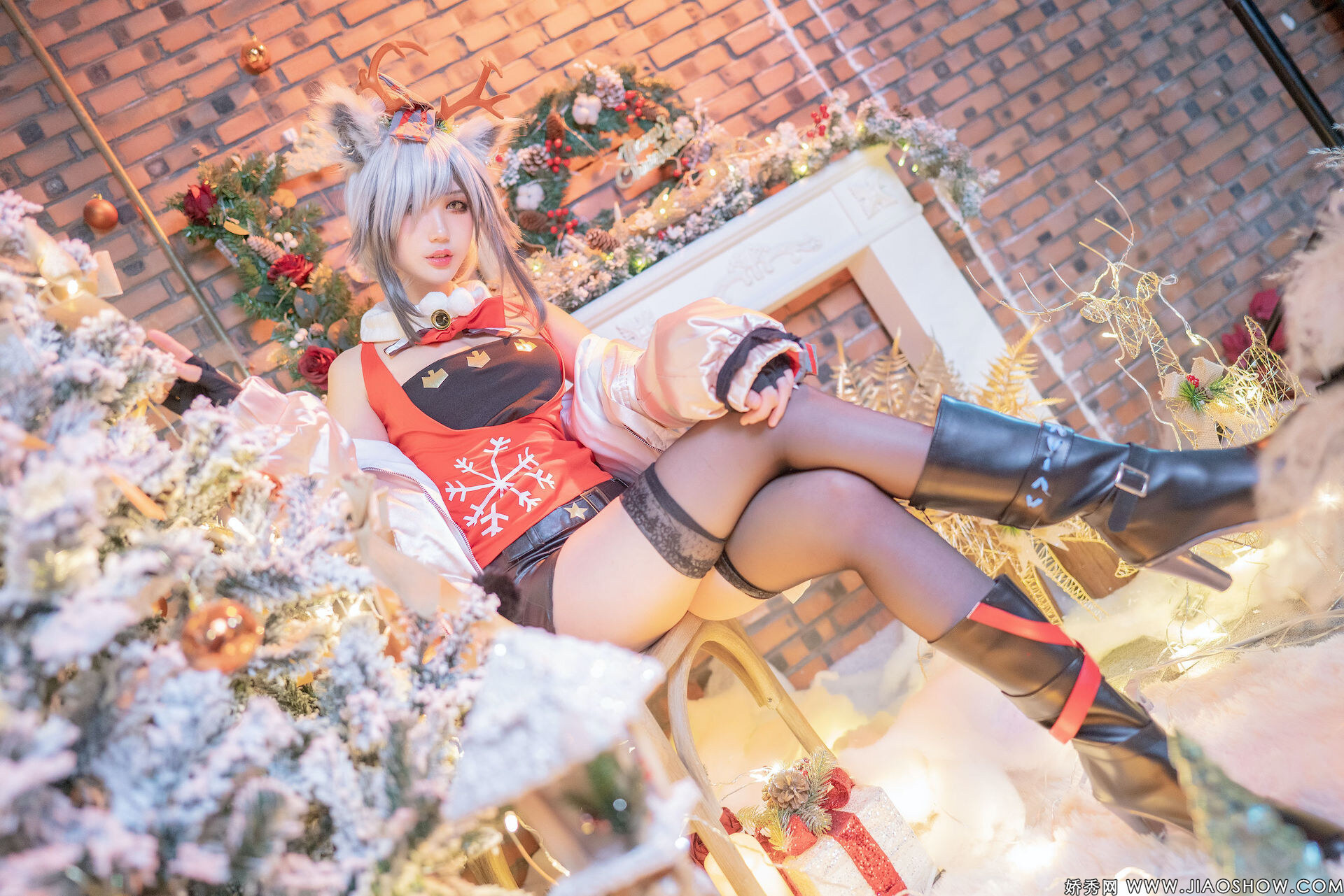 [Zhou Ji is a cute bunny] Christmas black Arknights Schwarz