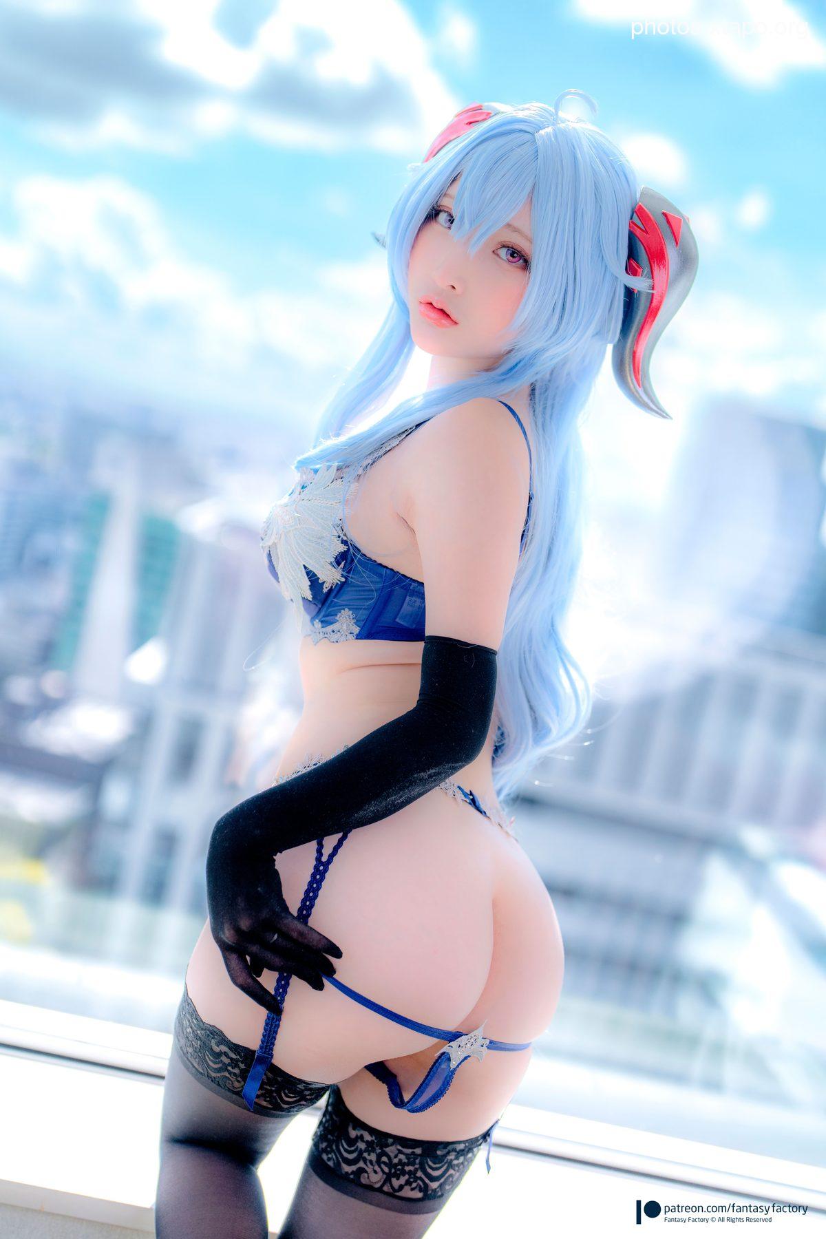 Fantasy Factory 小丁 – Cosplay 写真 – 甘雨内衣