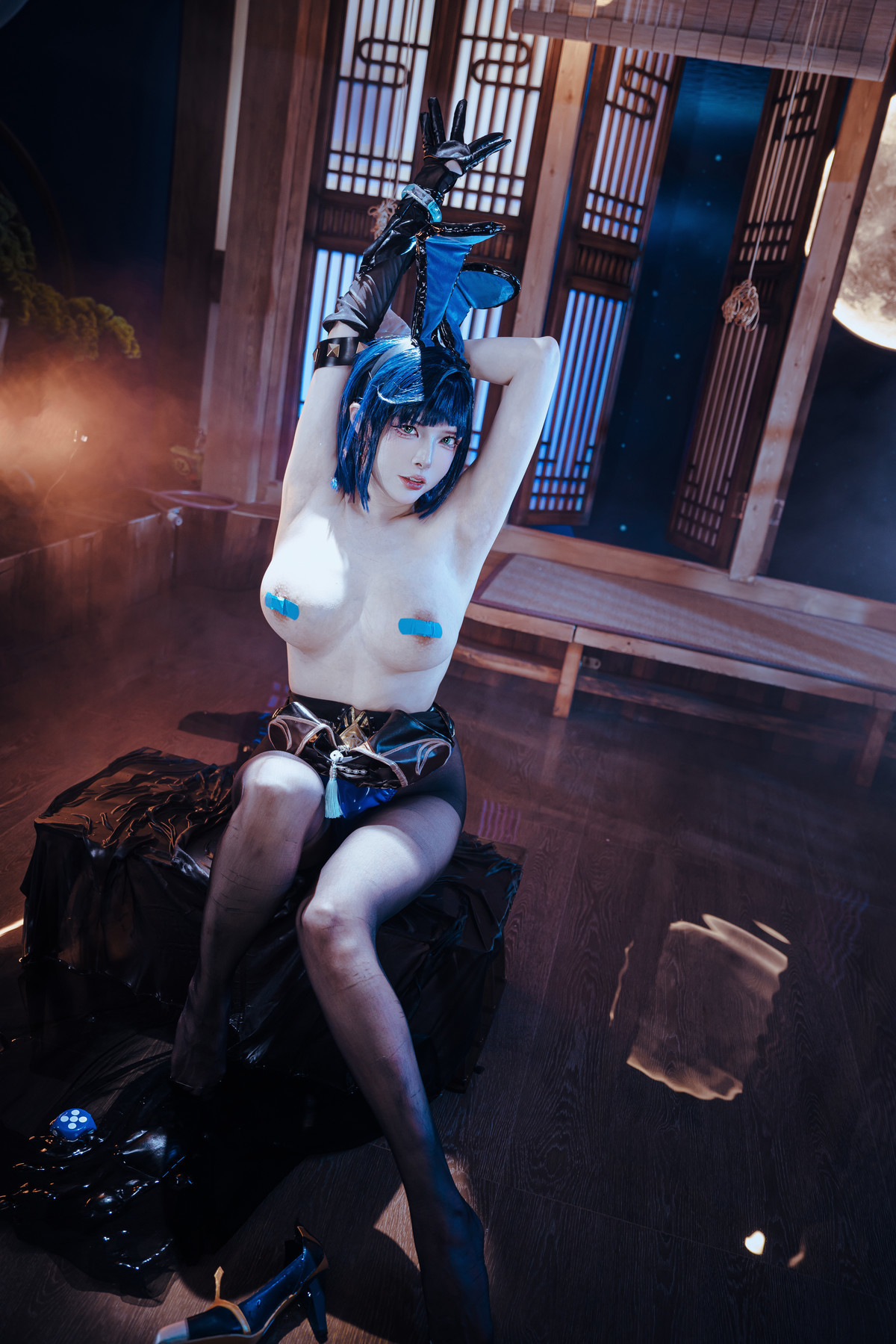 Cosplay Xia Xiaoqiu Qiuqiu Yelan Bunny Girl Set.01