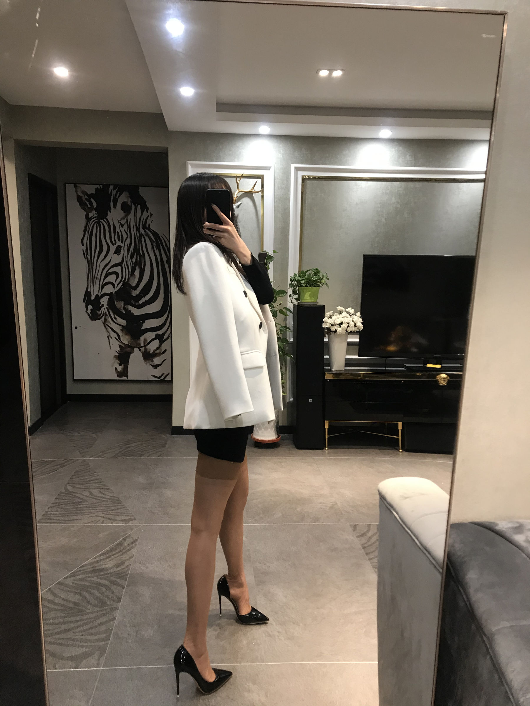 Welfare COS Silk Foot blogger Elk_Monroe 2020.04.09 peach meat hanging socks