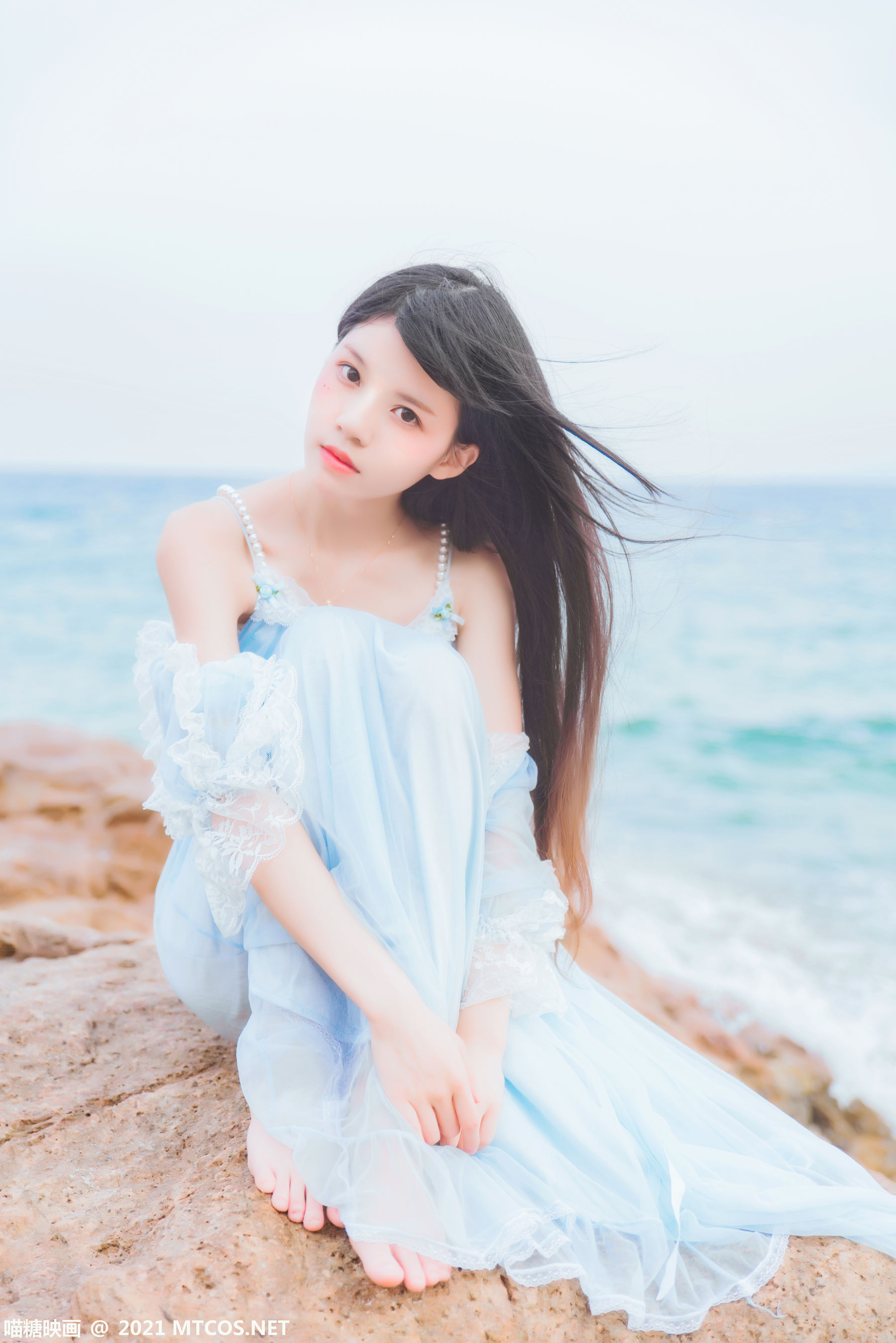 Meow Sugar Scales VOL.380 Seaside long skirt