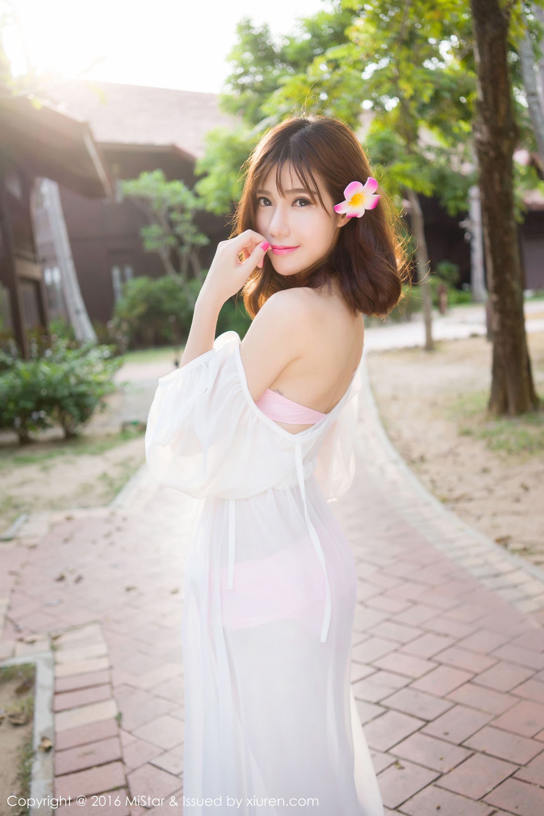 Sandy Chen Tianyang Elegant temperament, Yangliu thin waist Meiyan Society Mistar Vol.088