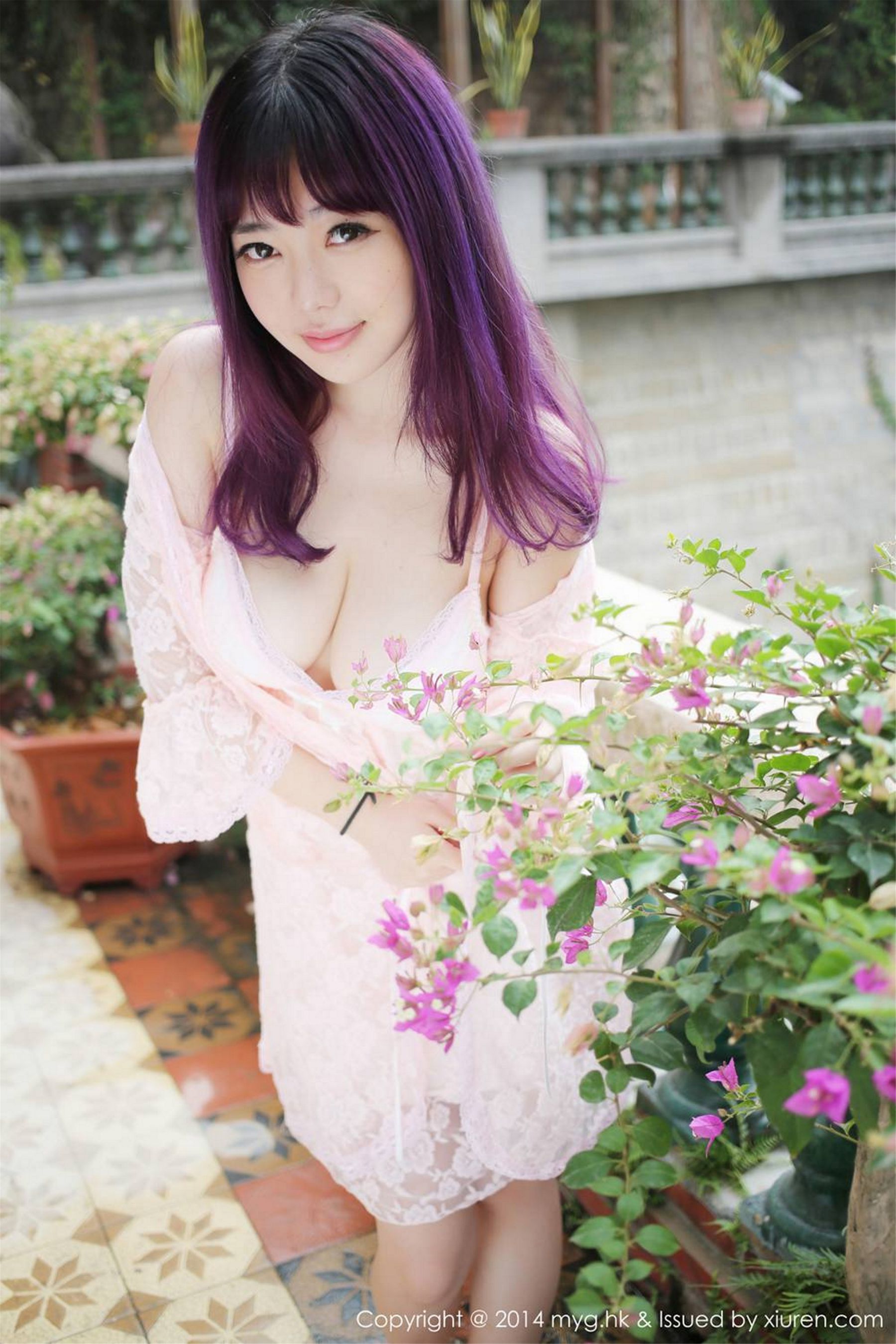 Liu Feier Faye Xiamen Travel burst milk breastsfresh lace Miyuan Pavilion Mygirl Vol.078