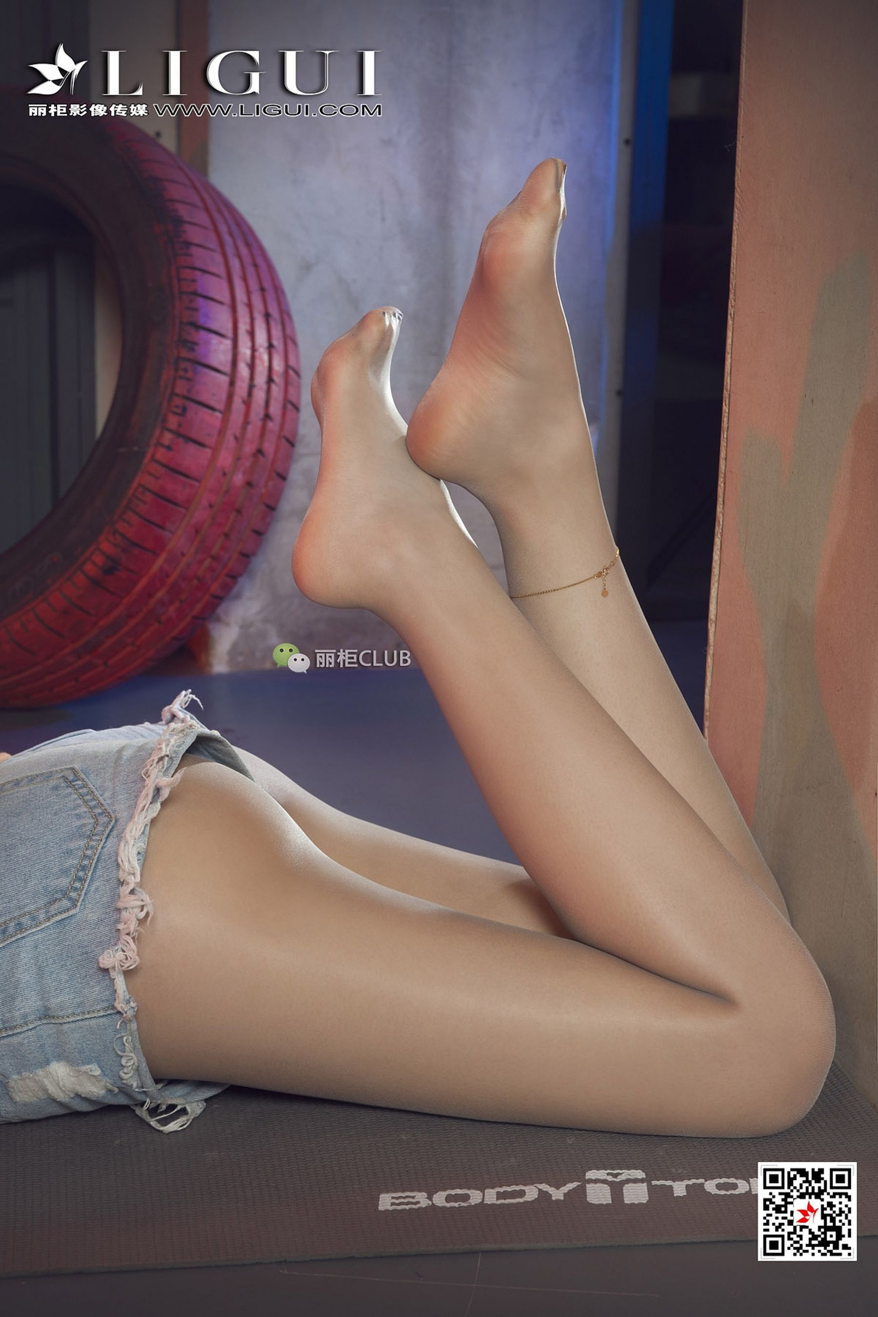 Leg Model Xiaoxiao Sports Wind Stockings Girl Ligui