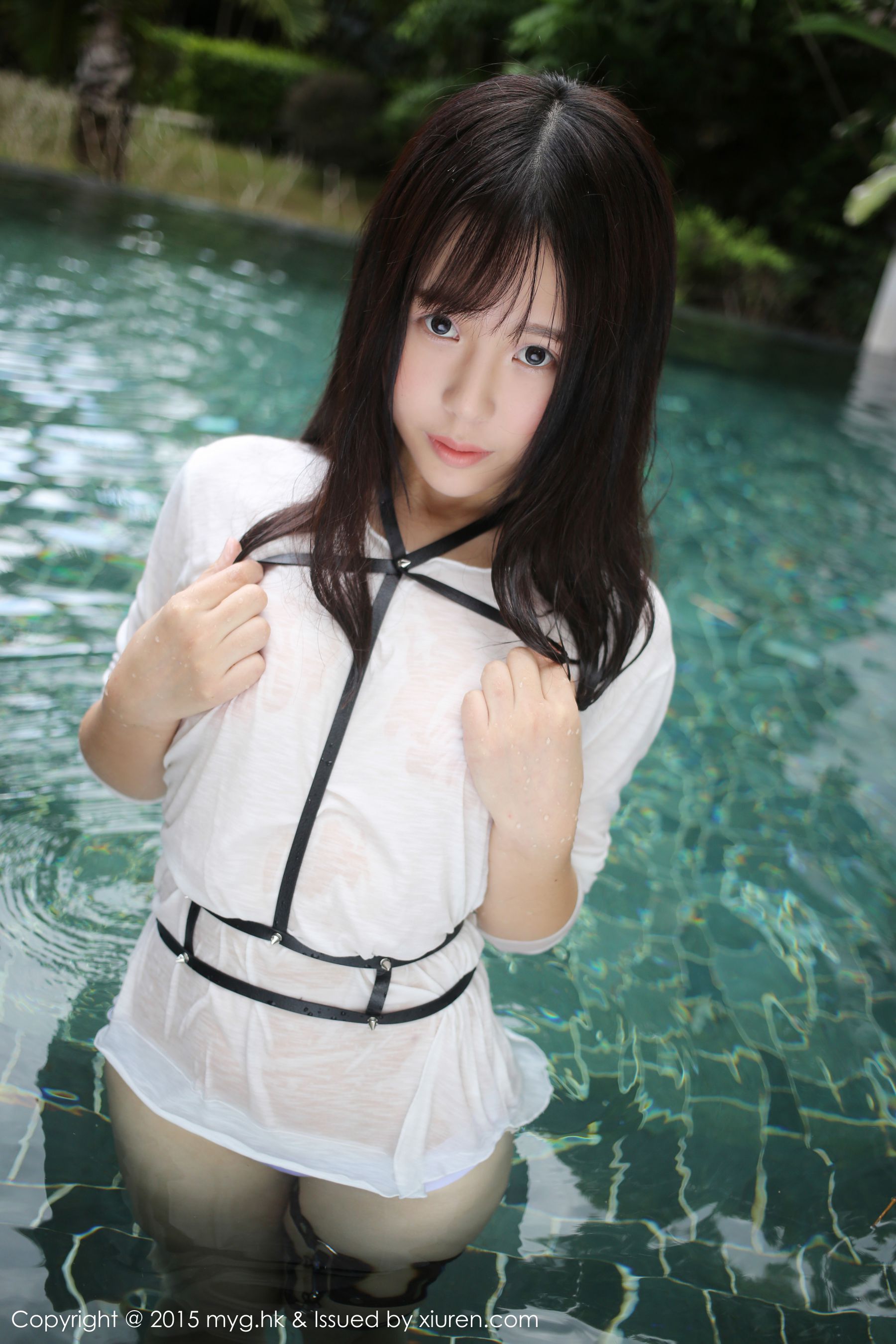 Evelyn Evel Black Silk StockingsSwimming Wet Miyuan Pavilion Mygirl VOL.170